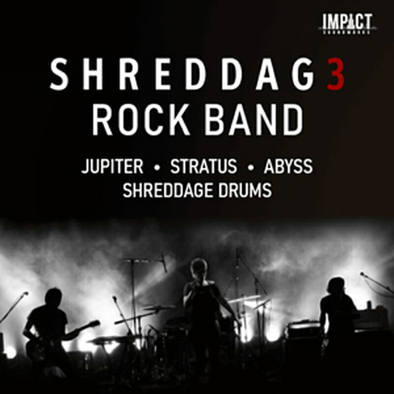 IMPACT SOUNDWORKS SHREDDAGE 3 ROCK BAND(オンライン納品)(2時間以内に納品) ソフトウェア音源