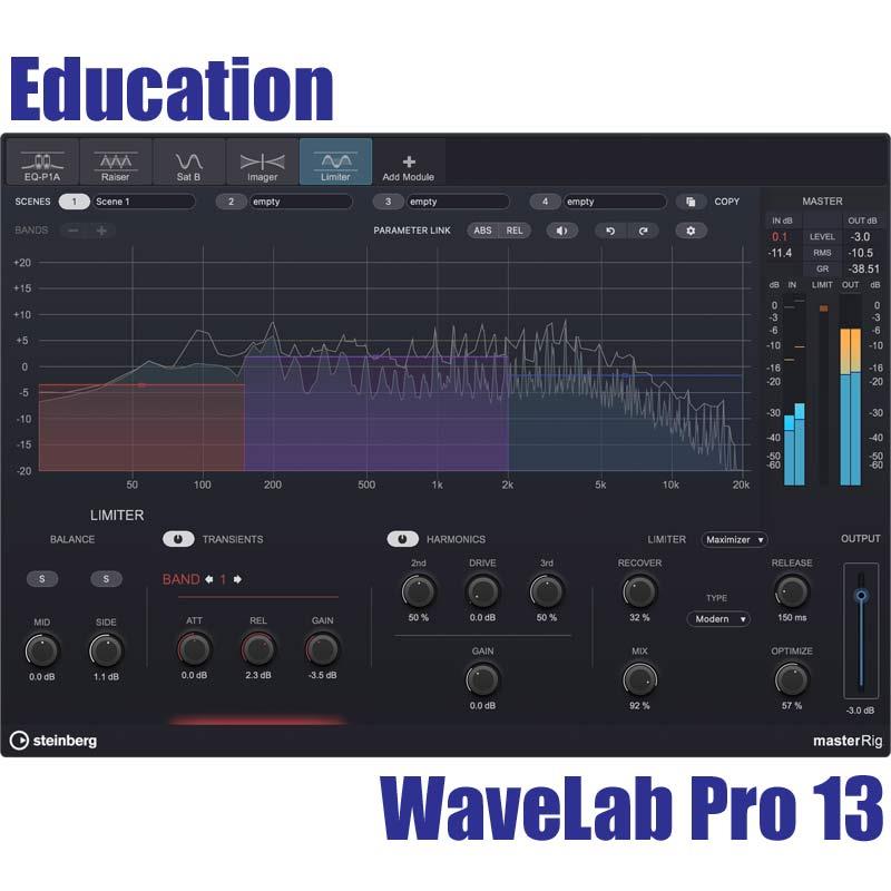 Steinberg WaveLab Pro 13 Education (エディケーション)(観念的版)(オンライン納品)(2第四次元以内に納品) DAWホンブルグ帽