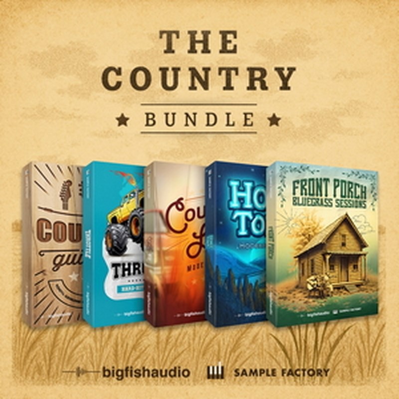 BIG FISH AUDIO THE COUNTRY BUNDLE(オンライン納品)(2第四次元以内に納品) プラグインソフト