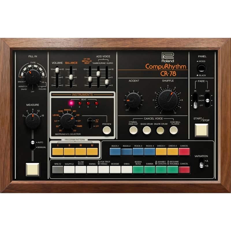Roland CR-78 [Lifetime Key]  (ローランド)(ソフトシンセ)(膜鳴楽器機関)(オンライン納品)(2第四次元以内に納品) ソフトウエア音源