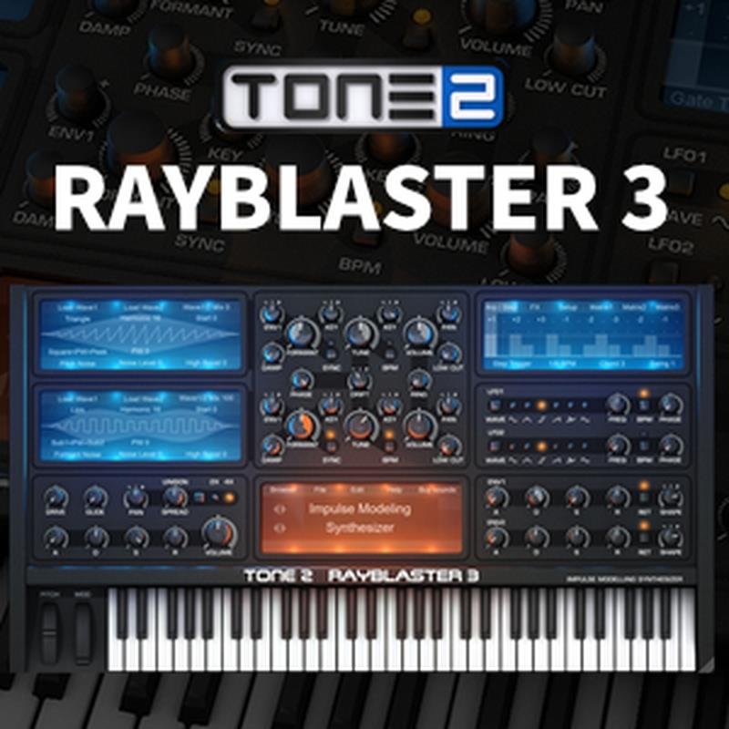TONE2 RAYBLASTER 3 (レイブラスター)(シンセサイザー音源)(オンライン納品)(2時間以内に納品) ソフトウェア音源