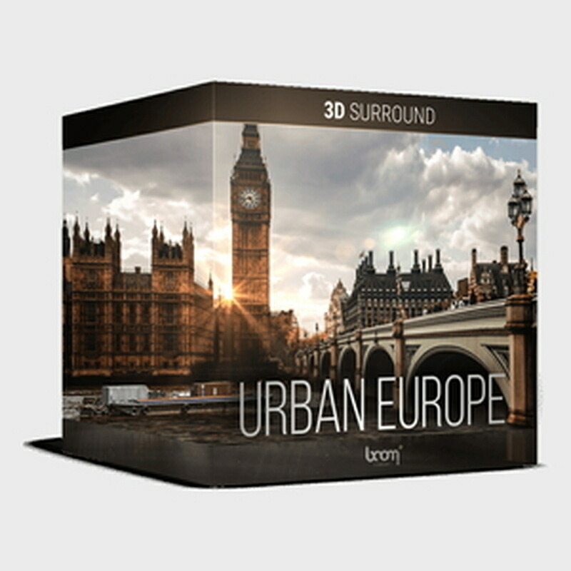 BOOM Library URBAN EUROPE - 3D SURROUND \u0026 STEREO(オンライン納品)(2第四次元以内に納品) プラグインソフト