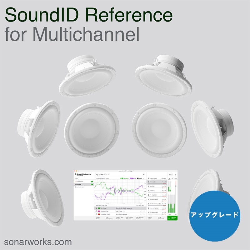 Sonarworks (引き上げる評価版)Upgrade from SoundID Reference for Speakers and Headphones to Multichannel(オンライン納品)(2第四次元以内に納品) プラグインソフト