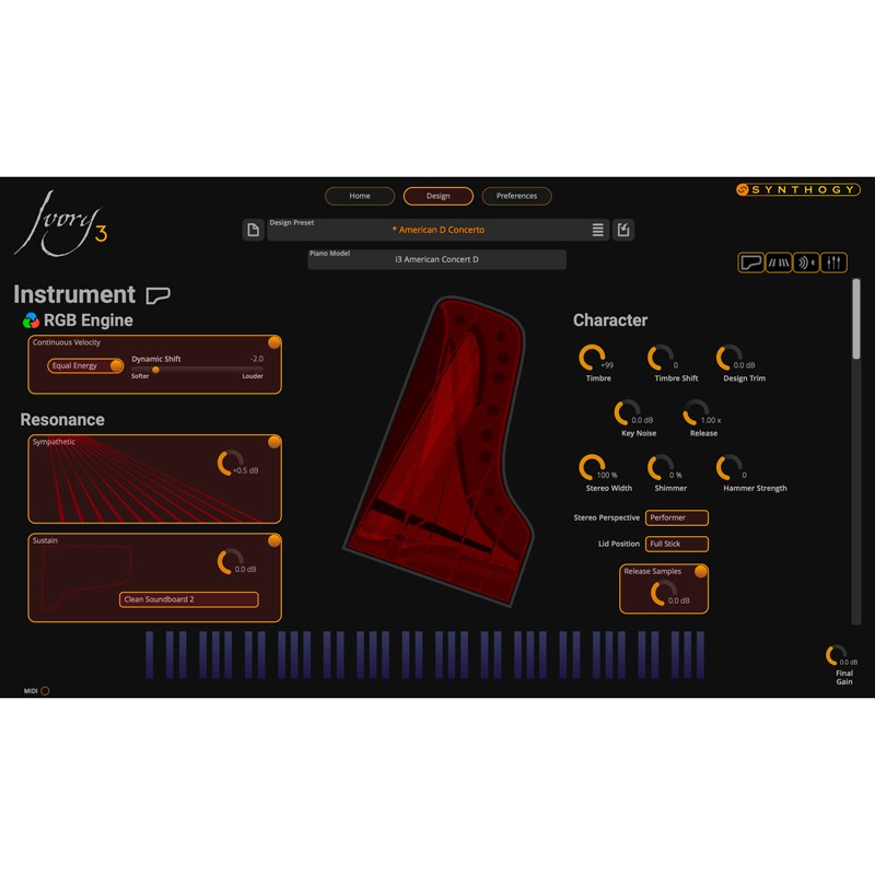 SYNTHOGY 【シンソジースプリングセール2026】Ivory 3 American Concert D (オンライン納品)(2時間以内に納品) ソフトウェア音源