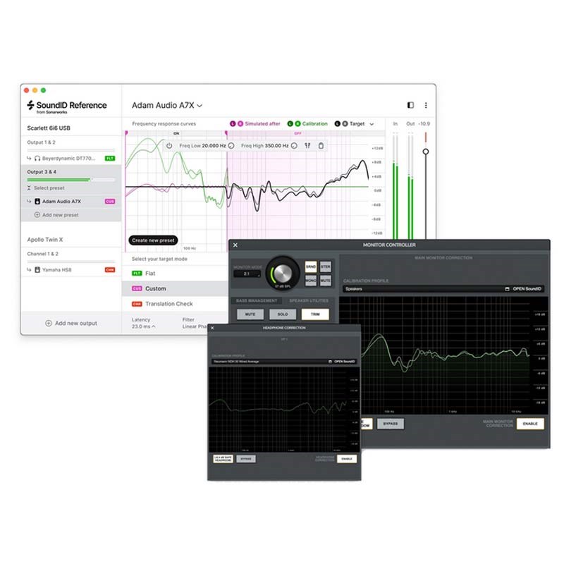 Sonarworks SoundID Reference for Speakers \u0026 Headphones and Apollo Monitor Correction Add-on bundle (ソナーワークス)(音声ID)(オンライン納品)(2第四次元以内に納品) プラグインソフト