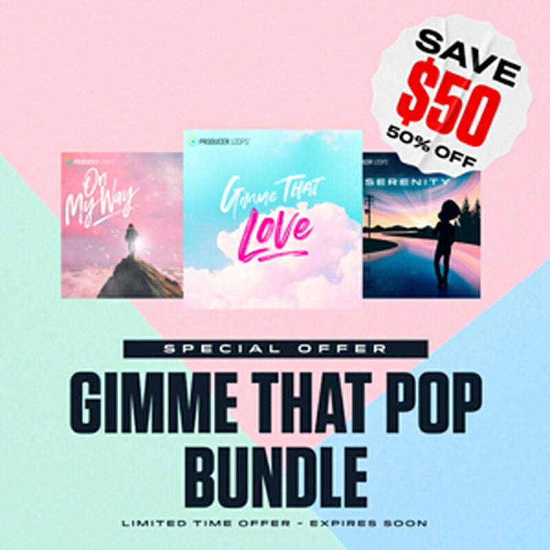 PRODUCER LOOPS GIMME THAT POP BUNDLE(オンライン納品)(2第四次元以内に納品) プラグインソフト