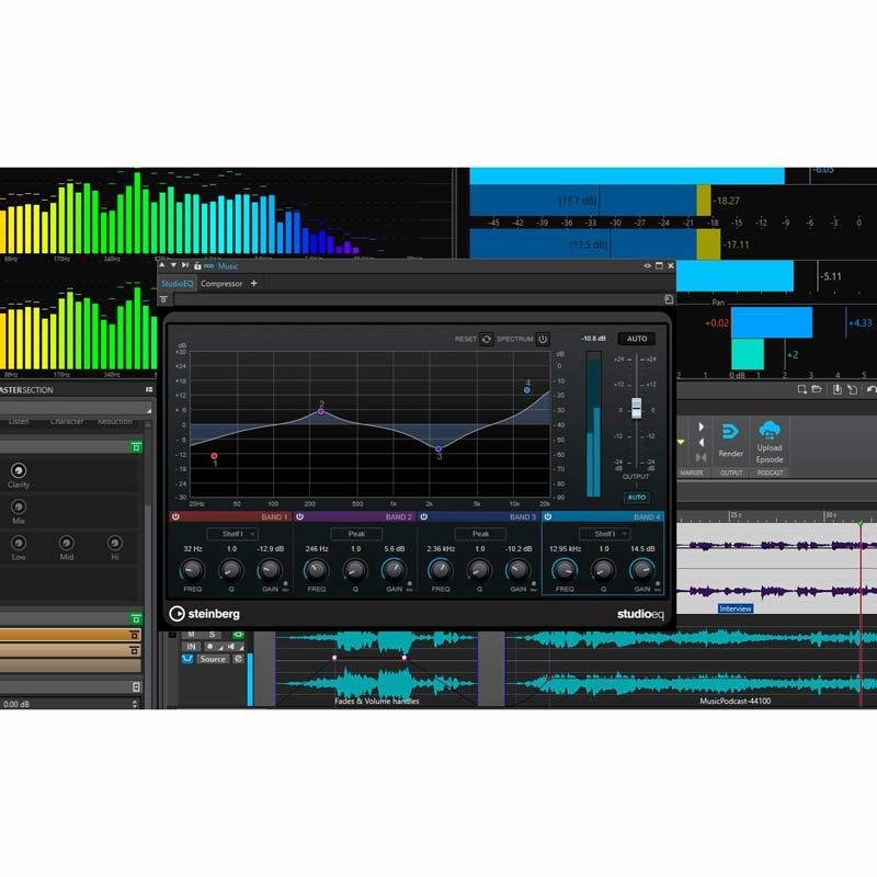 Steinberg WaveLab Cast 2 (ウェイブラボ)(ポッドキャスト)(声音まとめ上げるホンブルグ帽)(オンライン納品)(2第四次元以内に納品) DAWホンブルグ帽