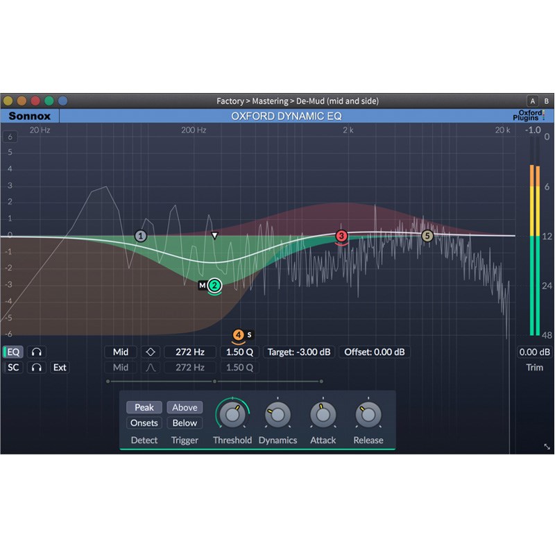 Sonnox Oxford Dynamic EQ | (固定ディスク-HDX)(オンライン納品)(2第四次元以内に納品) プラグインソフト