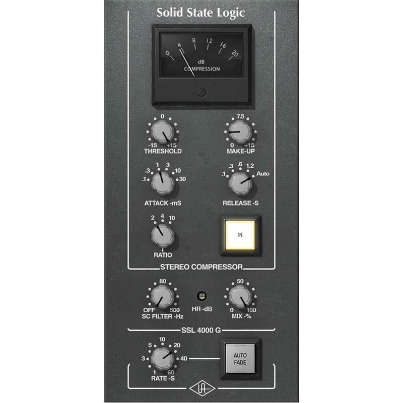 Universal Audio 【UA Deep Cuts Sale！】SSL 4000 G Bus Compressor (ユニバーサルオーディオ)(UADプラグイン)(オンライン納品)(2時間以内に納品) プラグインソフト
