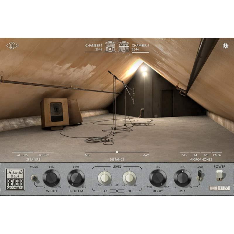 Universal Audio 【UAD Half Yearly Sale！】Hitsville Reverb Chambers (ユニバーサルオーディオ)(UAD繋ぎはたご屋)(オンライン納品)(2第四次元以内に納品) プラグインソフト