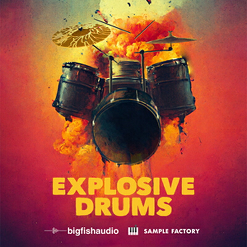 BIG FISH AUDIO EXPLOSIVE DRUMS(オンライン納品)(2時間以内に納品) プラグインソフト