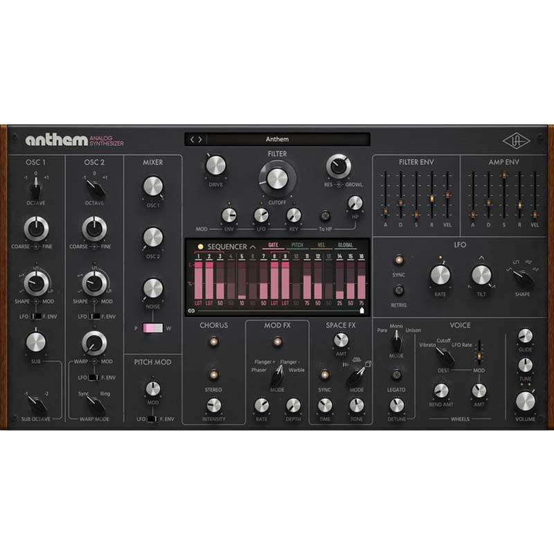 Universal Audio 【UA Deep Cuts Sale！】Anthem Analog Synthesizer (ユニバーサルオーディオ)(UADプラグイン)(オンライン納品)(2時間以内に納品) ソフトウェア音源