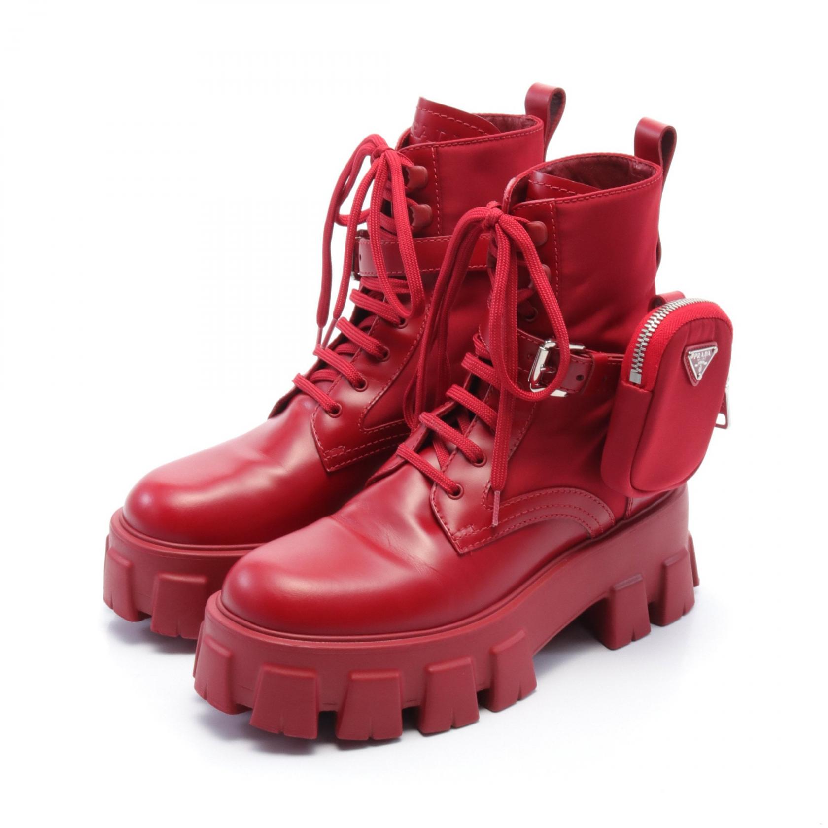 【PRADA】ブーツ 1T255M ★関税送料込み 楽天市場】PRADA プラダ 1T255M モノリス ポーチ付きレザーX Re