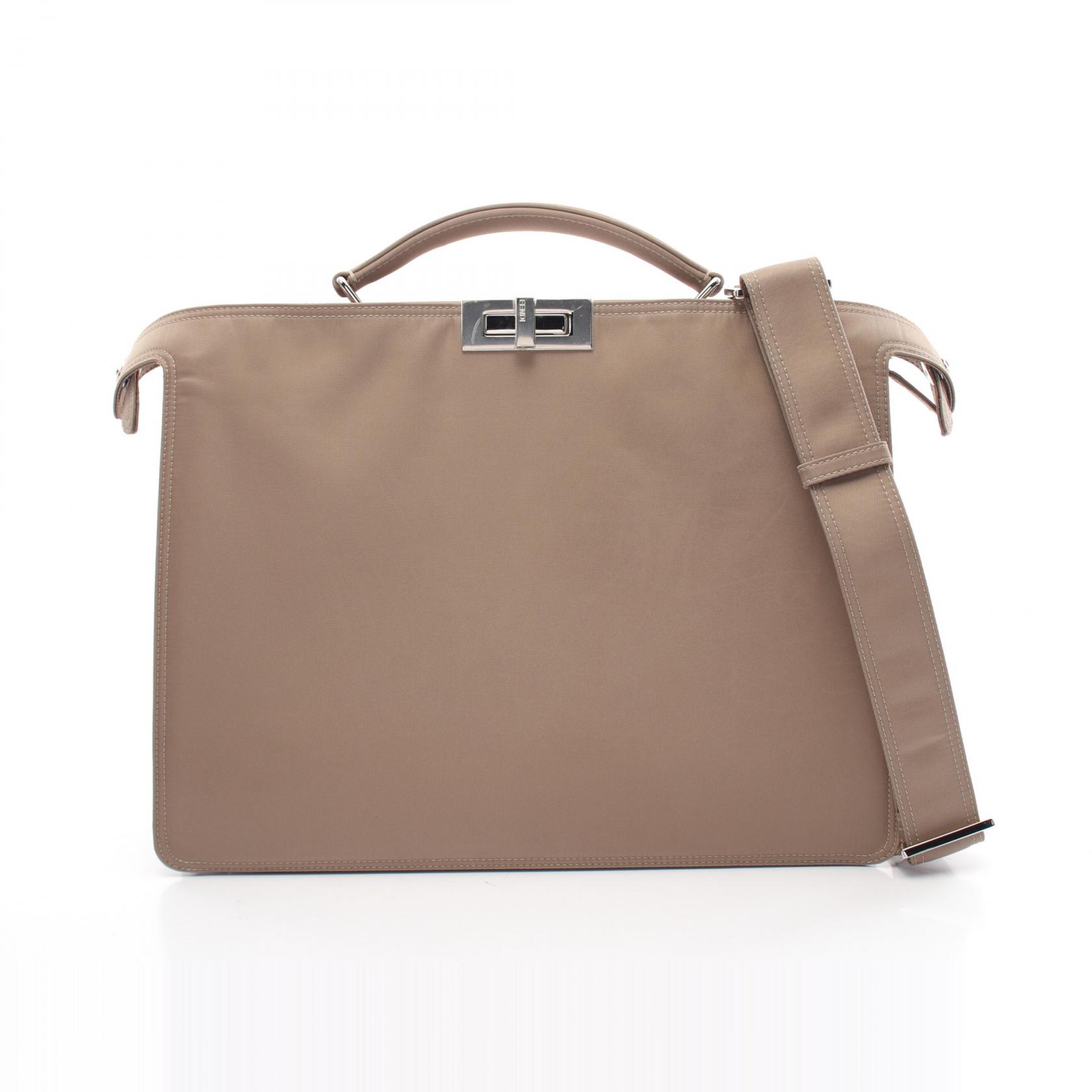 最終価格！【超美品】FENDI ピーカブー アイシーユー スモール グレージュ フェンディ ピーカブー アイシーユー スモール レザー 2WAY