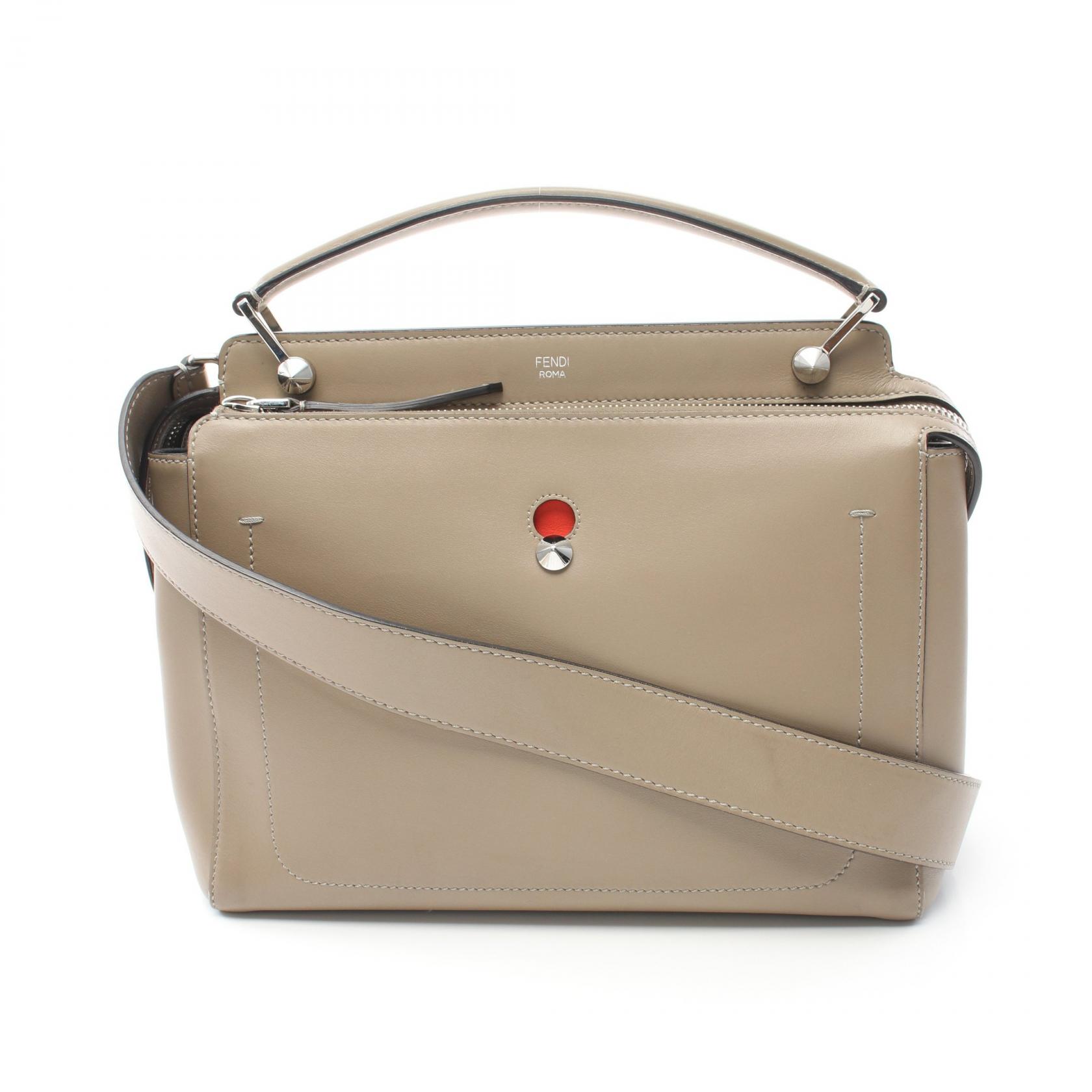【Bランク美品】FENDI フェンディ トート＆ショルダーバッグ FENDI フェンディ ドットコム ショルダーバッグ レザー 8BN293