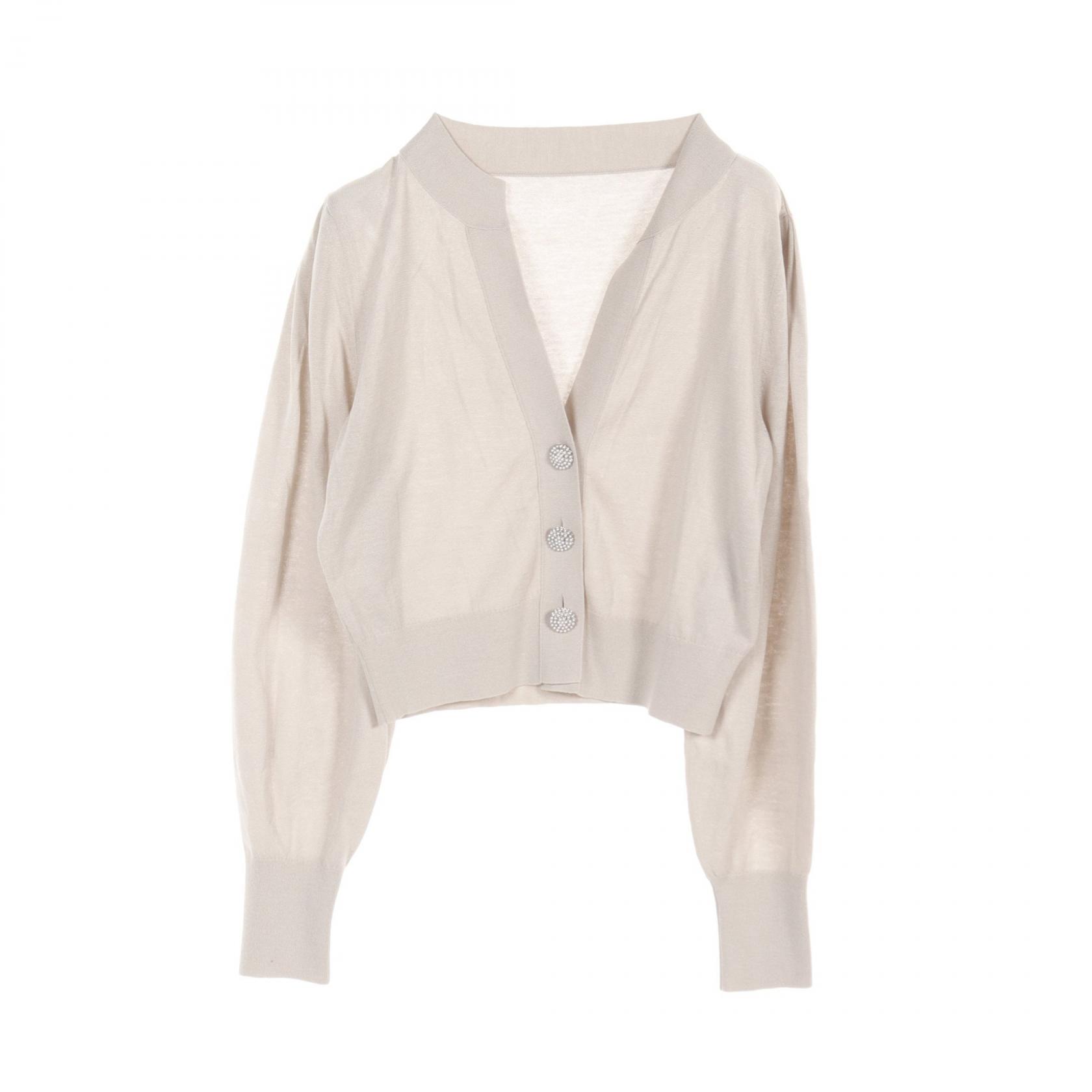 FOXEY - 極美品★正規品 FOXEY フォクシー 41219 Vネック ロング丈 長袖 シルクカーディガン ブラウン系 40 レディース 日本製 ハンガー付き FOXEY - 極美品☆正規品 FOXEY フォクシー 41219 Vネック ロング