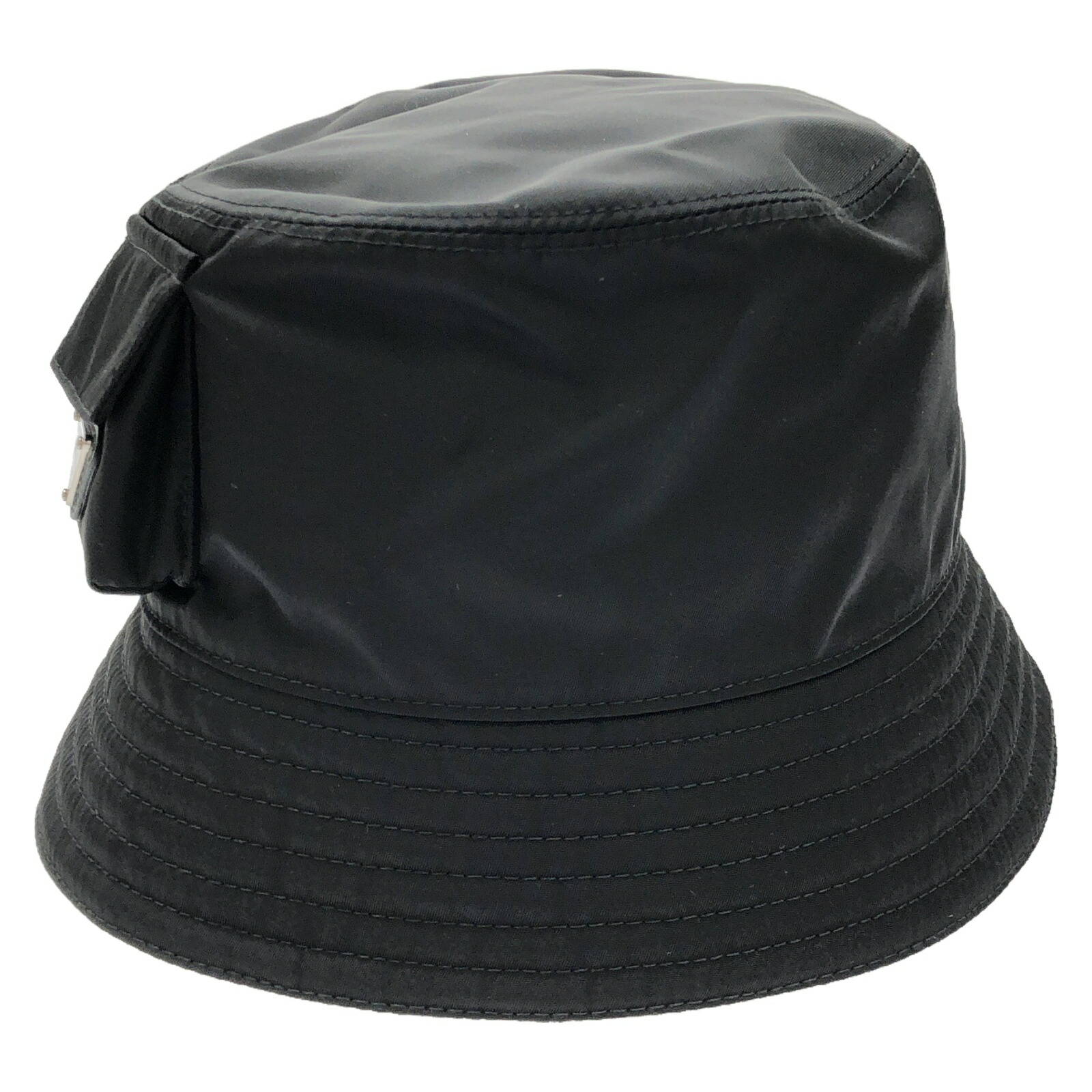 PRADA ブラック ナイロンキャスケット　M 未使用 PRADA プラダ キャップ Re-Nylon キャスケット 帽子 #L 黒