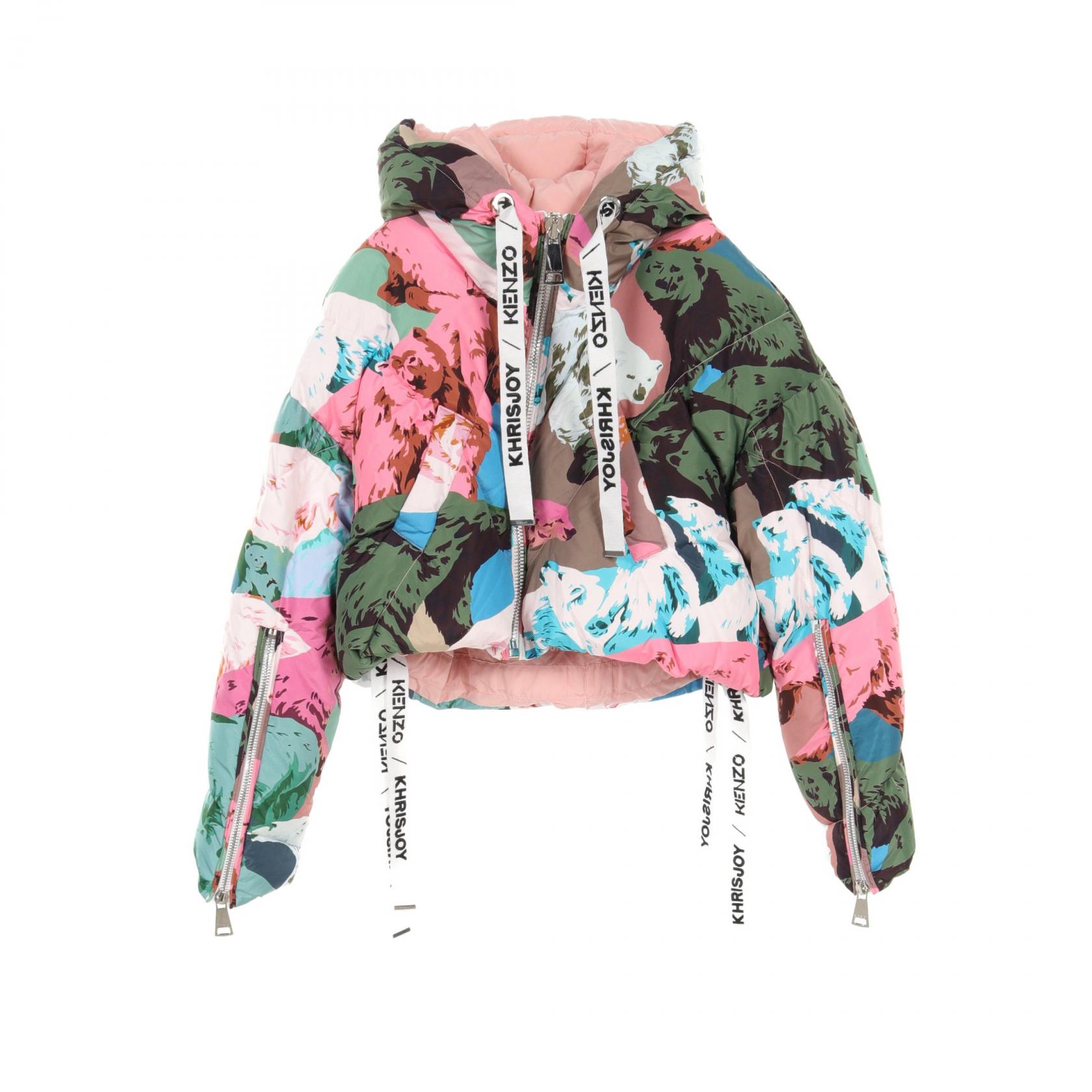 [美品]kenzo ダウン KENZO（ケンゾー）ダウンジャケット/ダウンベスト 黒 サイズ:L