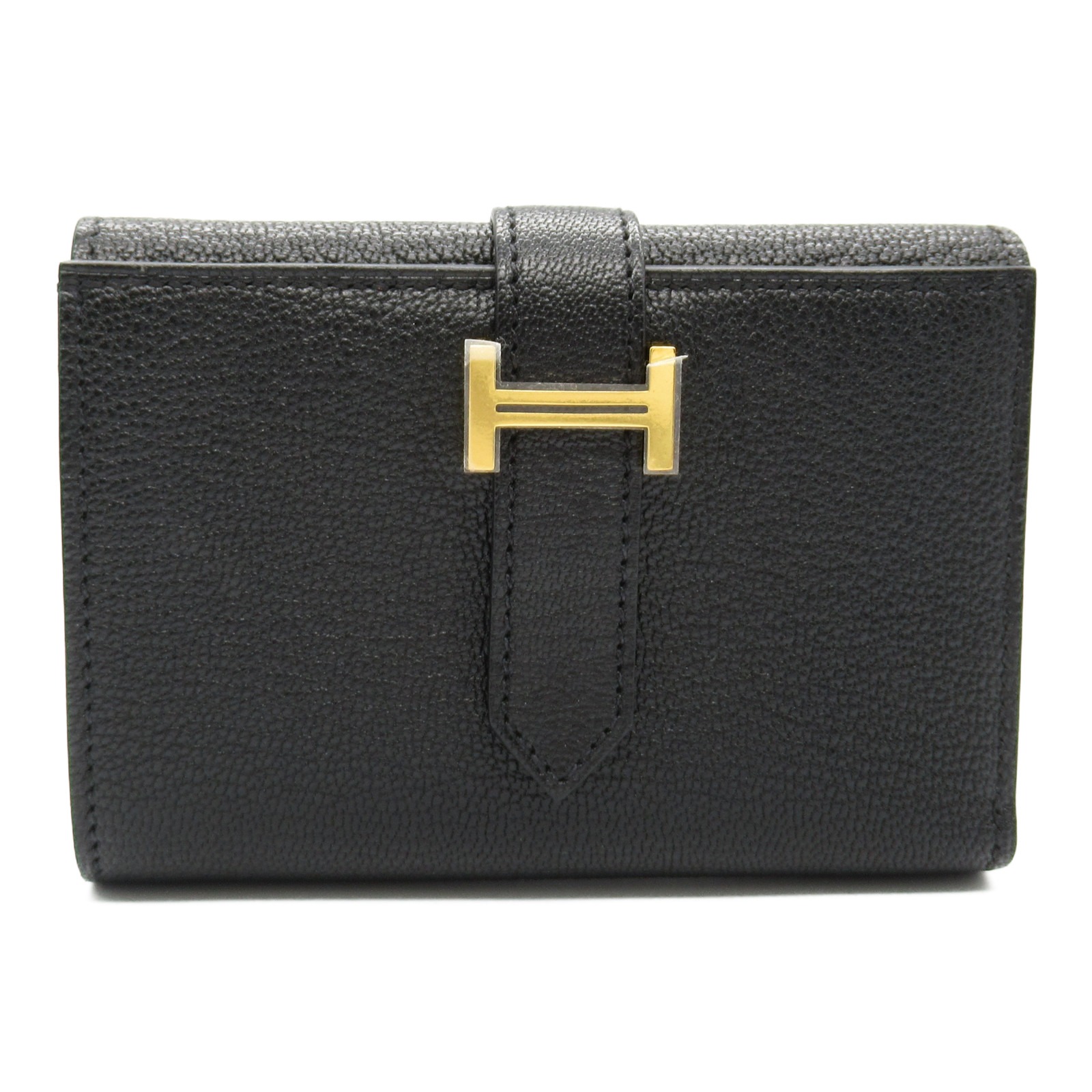 ★プレゼントに最適★【HERMES】レザー コンパクト ウォレット ☆プレゼントに最適☆【HERMES】レザー コンパクト ウォレット
