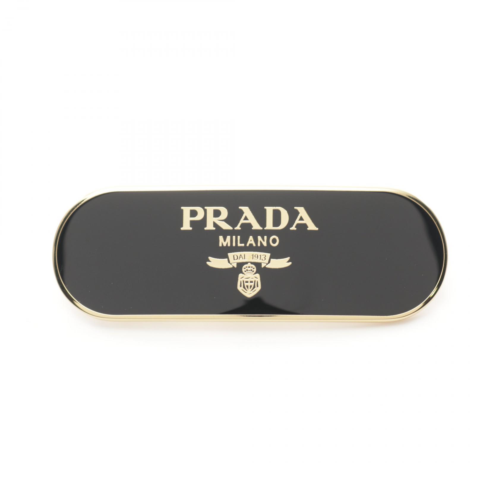 楽天市場】PRADA（プラダ）バレッタ プレックス ロゴ ヘア