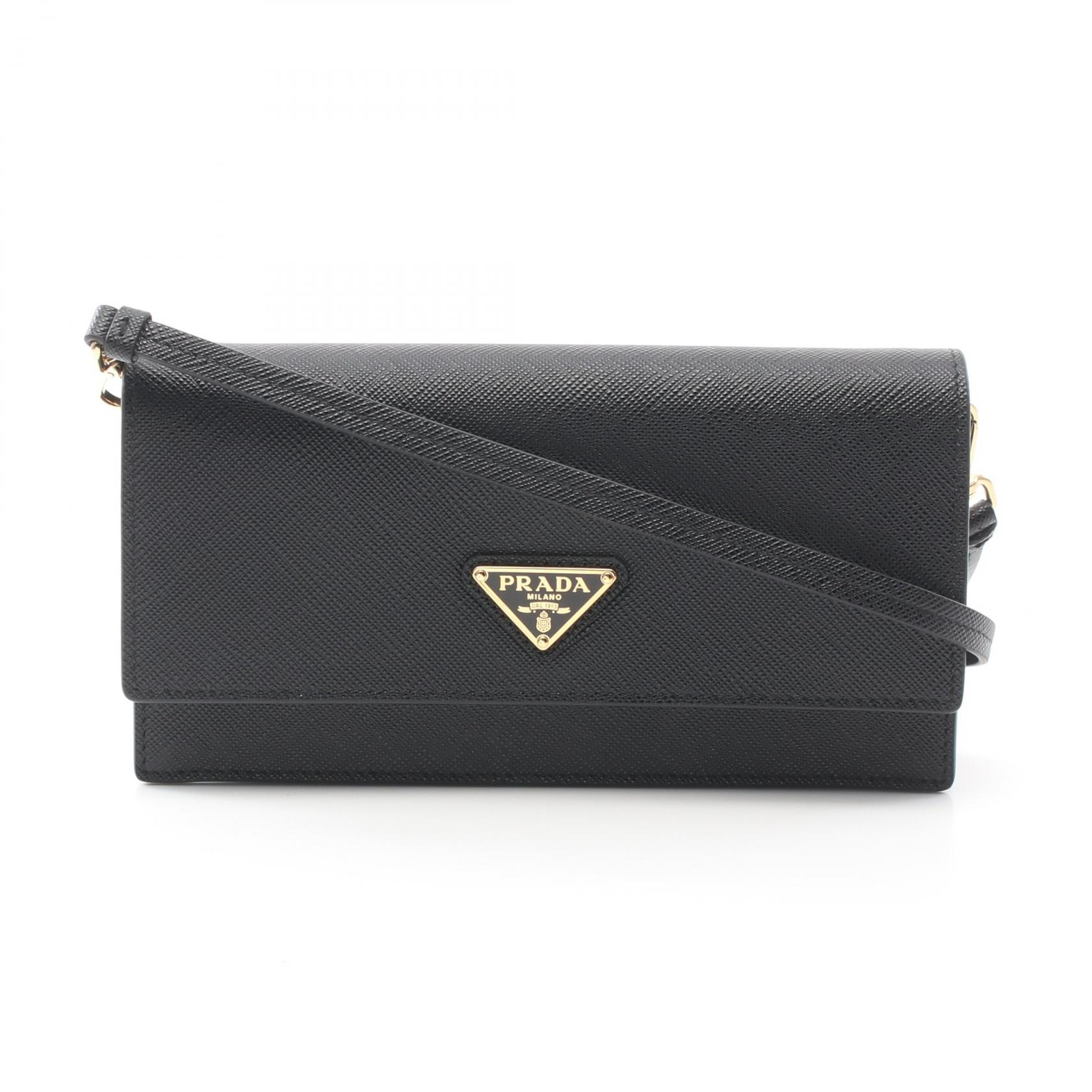 美品 PRADA サフィアーノ バッグ　ブラック　ギャランティカードあり 0253034-14.jpg