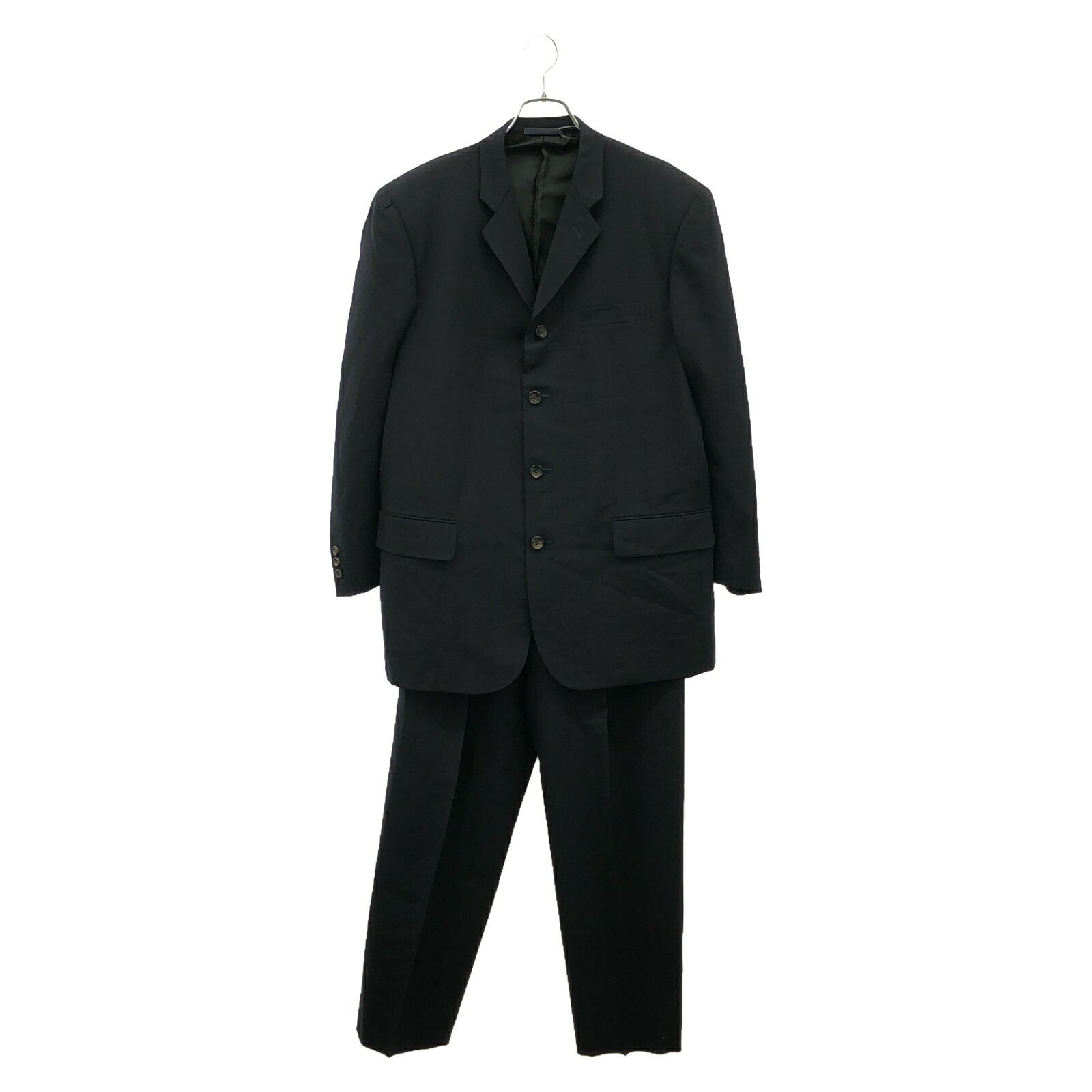 グッチ　スーツ　ネイビー　サイズ48 楽天市場】GUCCI(グッチ) サイズ:7ー48 GGロゴ 総柄 シングル