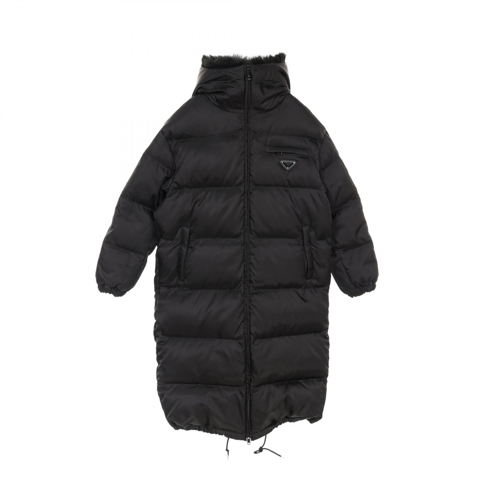 PRADA MILANOダウンコート正規品 美品 希少 PRADA SPORTS サーモアダウンコート ブラック 40