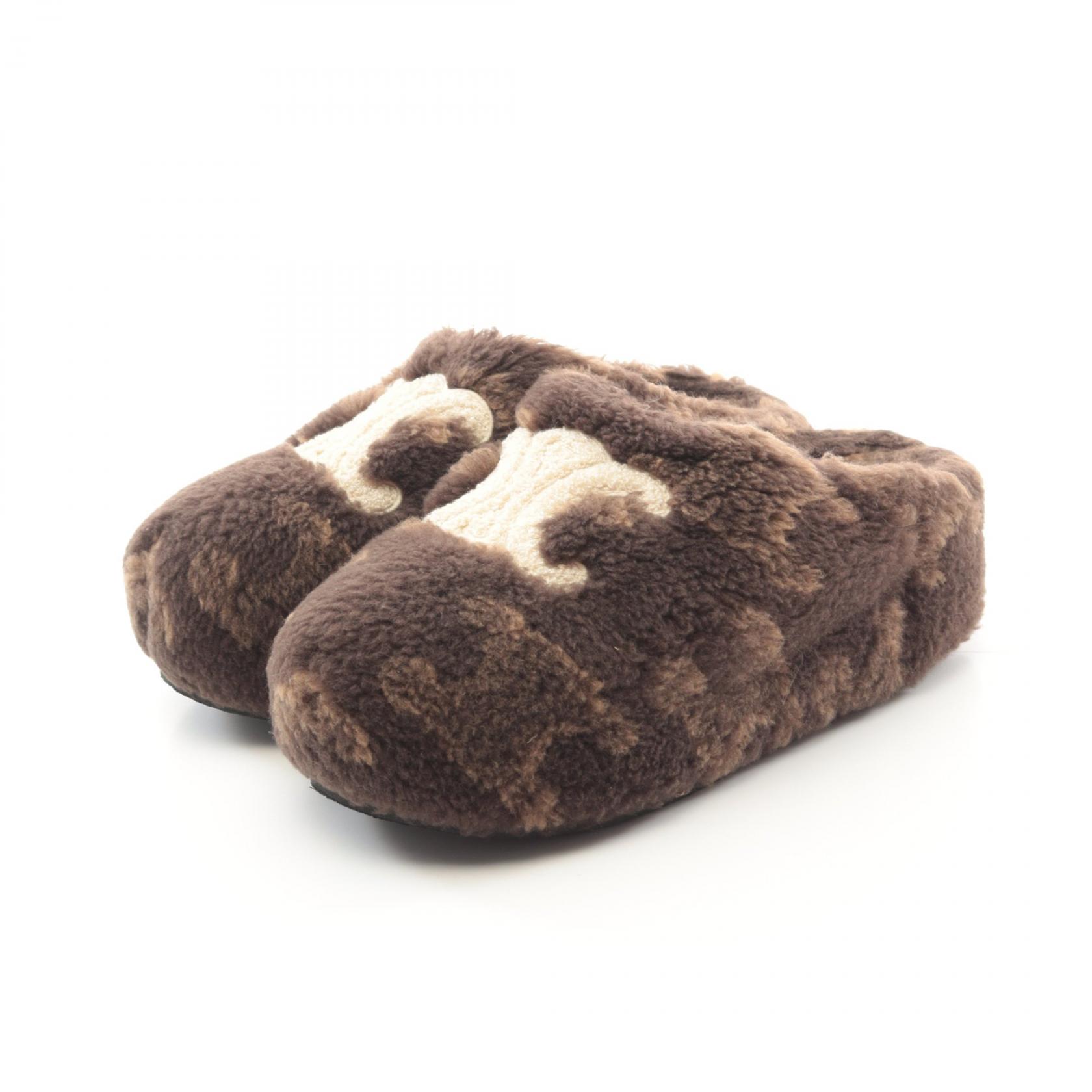 最終値下げ！セリーヌ　ファー素材 サンダル CELINE ファーミュール