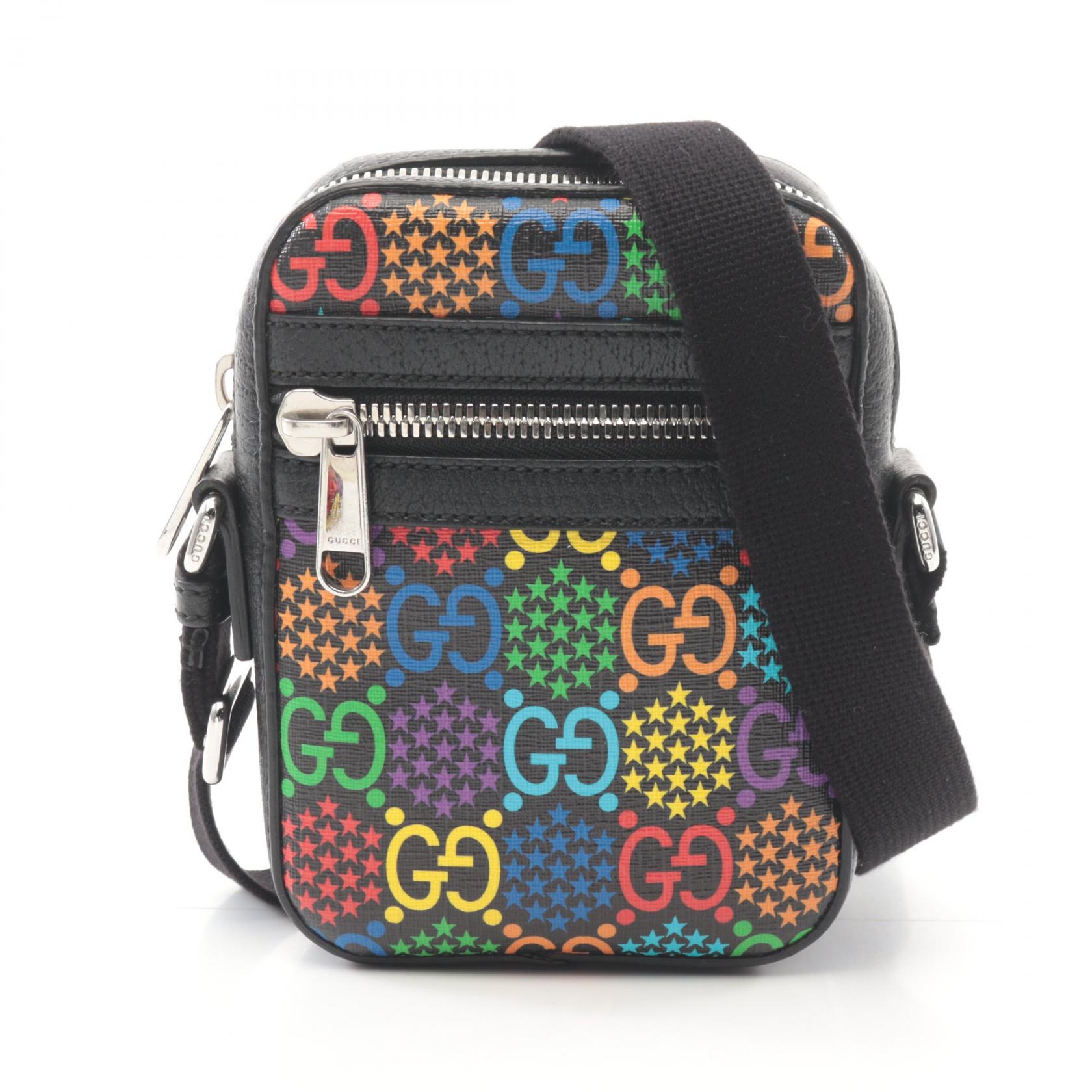 ★送料込★GUCCI GGサイケデリック ショルダーバッグ 楽天市場】グッチ☆GGサイケデリック メッセンジャーバッグ