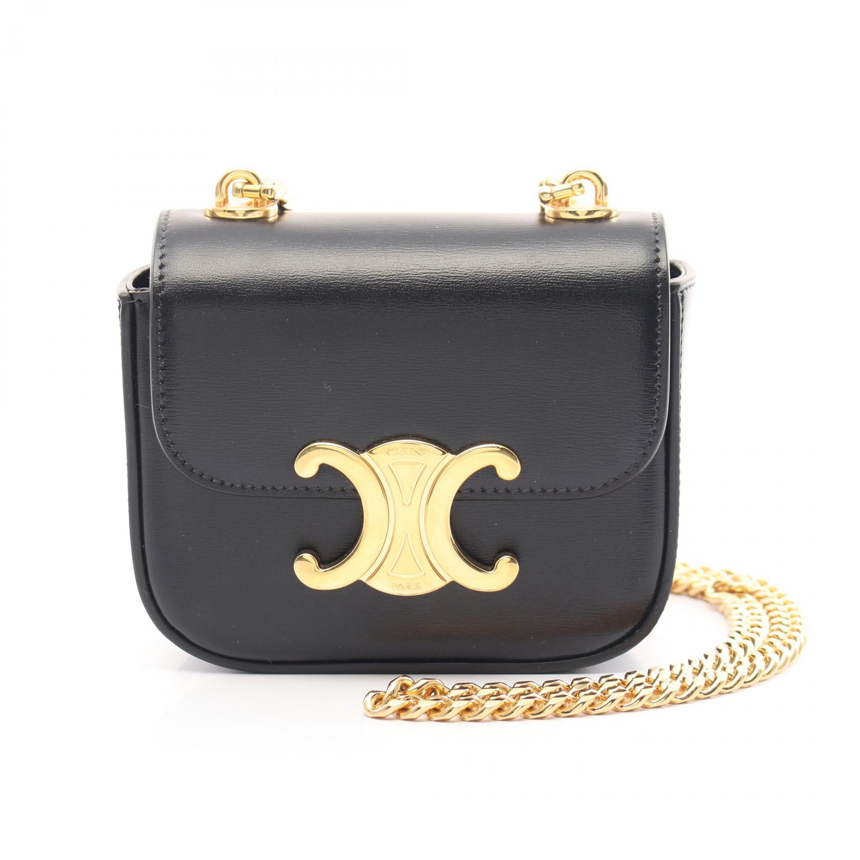 CELINE ミニ クロード / トリオンフ タン 楽天市場】CELINE セリーヌ ショルダーバッグ Mini Triomphe