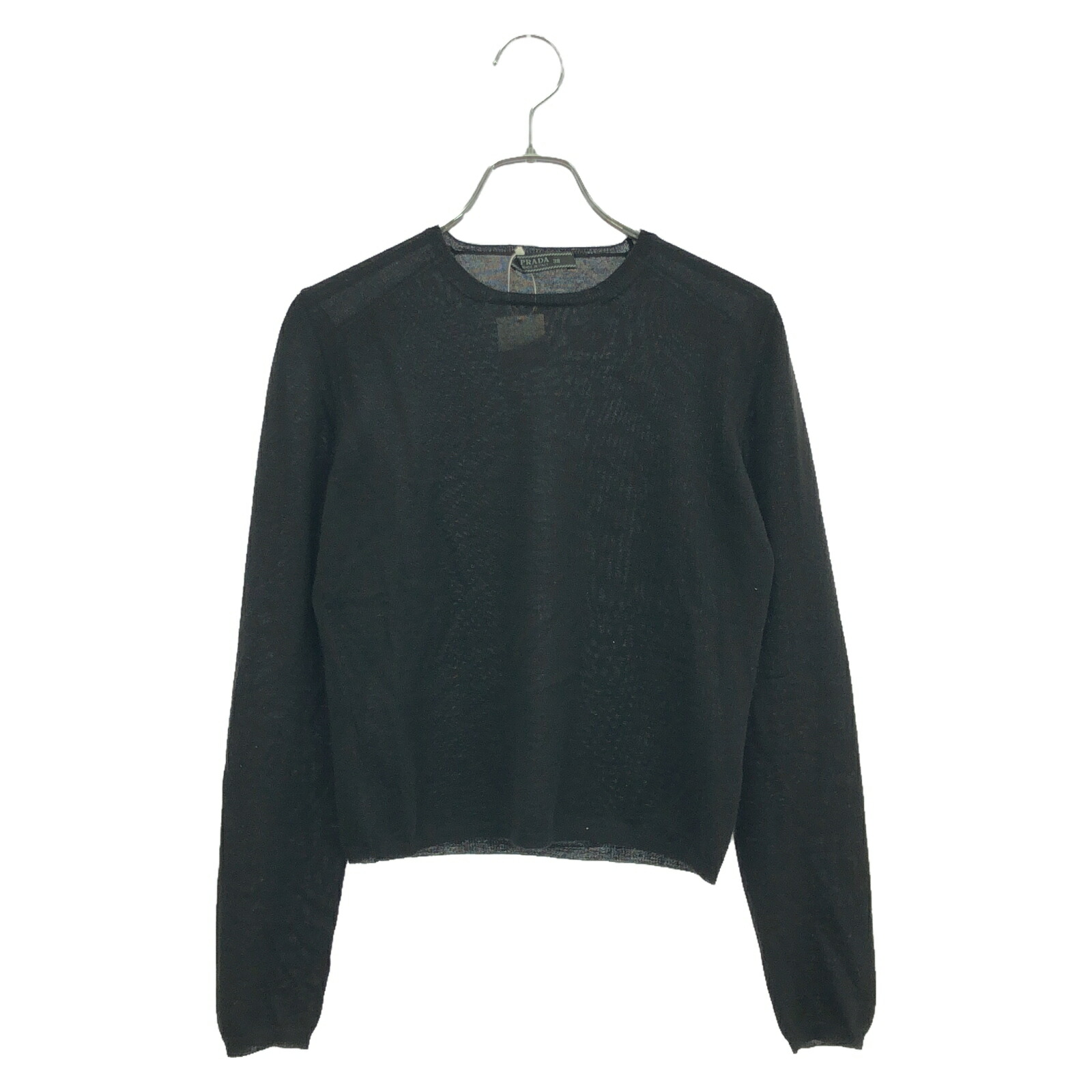 エルメス HERMES シェーヌダンクル ニット ボーダー カシミヤ コットン アイボリー ブラック 23SS 3E2624D2 レディース 中古 HERMES - エルメス HERMES シェーヌダンクル ニット 衣料品