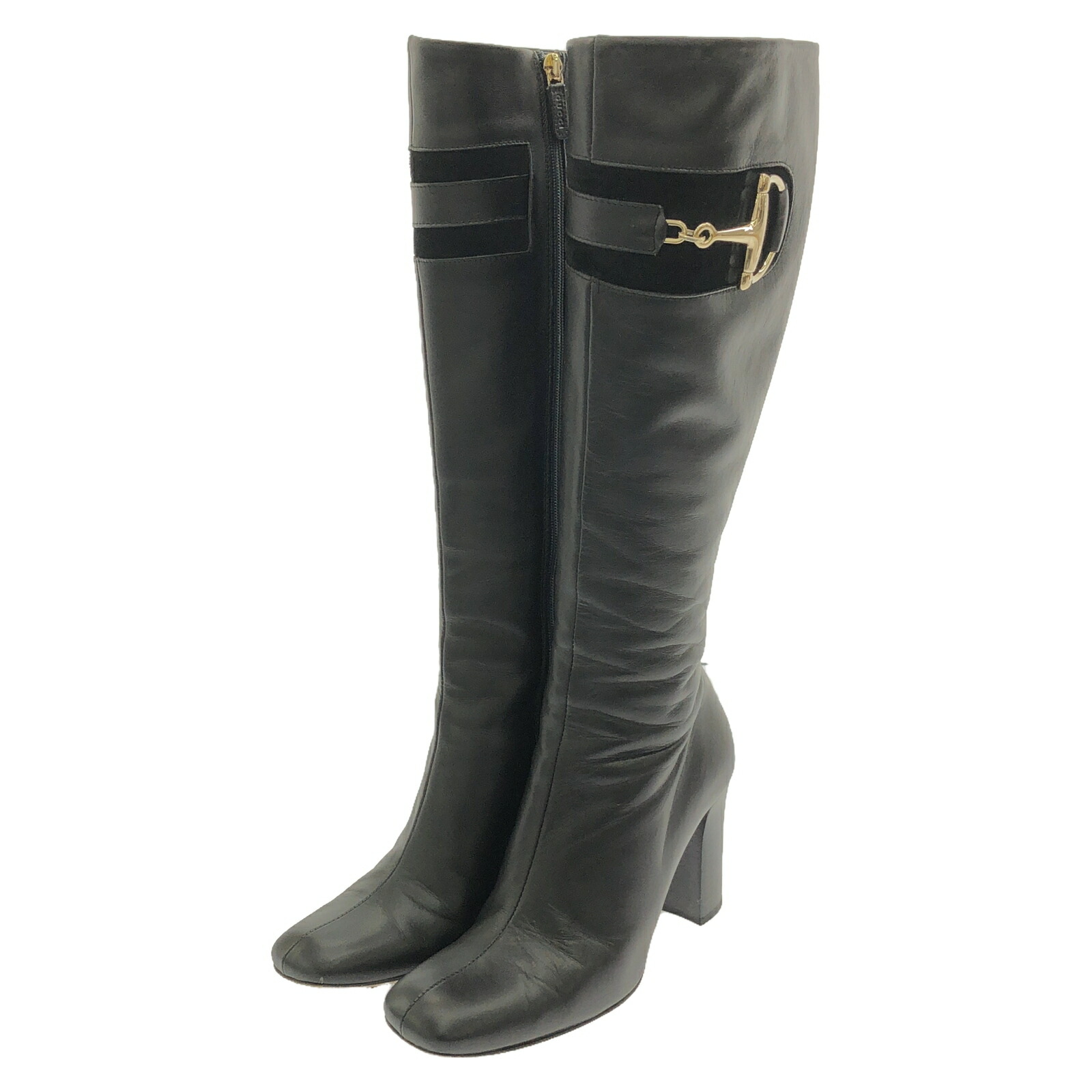 楽天市場】【グッチ】Gucci インターロッキング ロング ブーツ 296094