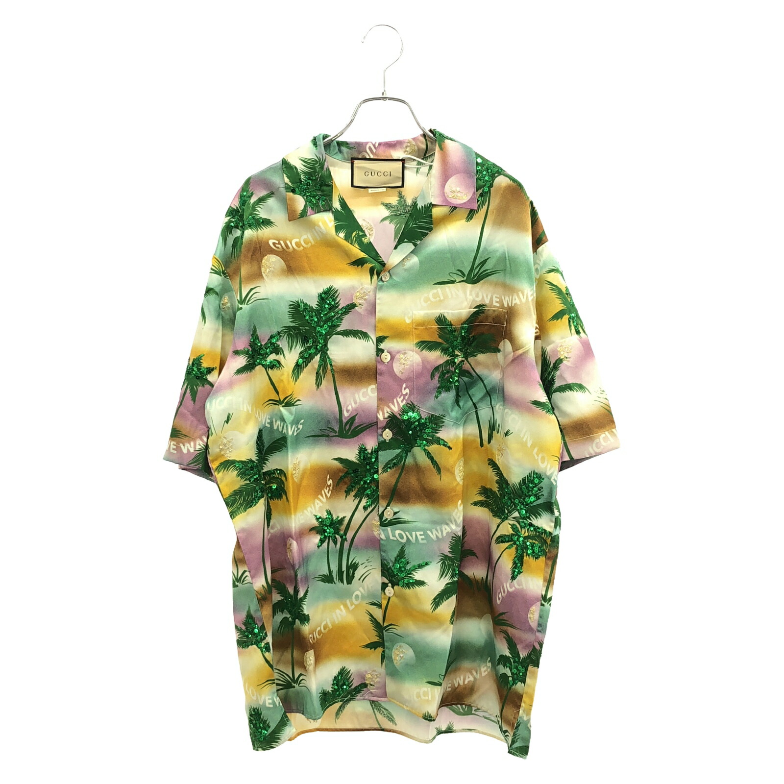 楽天市場】【グッチ】Gucci メンズ シルク 花柄 半袖トップス