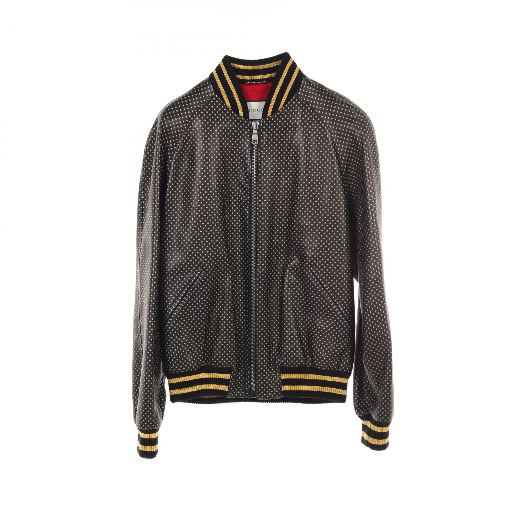 GUCCI シェリーライン ナイロン ボンバー ジャケット 52 ブラック GUCCI - GUCCI / グッチ | シェリーライン リバーシブル