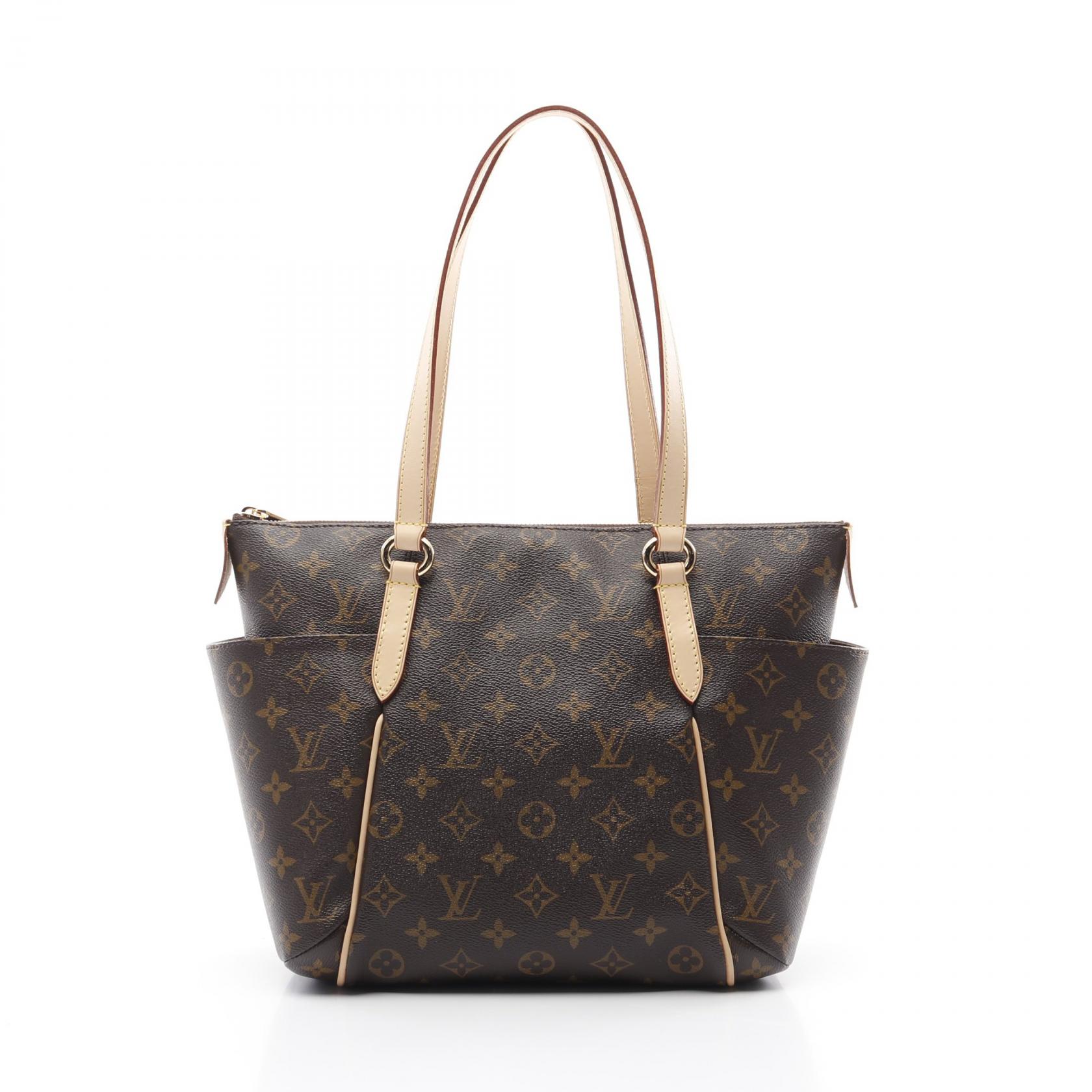 訳あり　Louis Vuitton トートバッグ ブラウン レザー　モノグラム 訳あり Louis Vuitton トートバッグ ブラウン レザー モノグラム