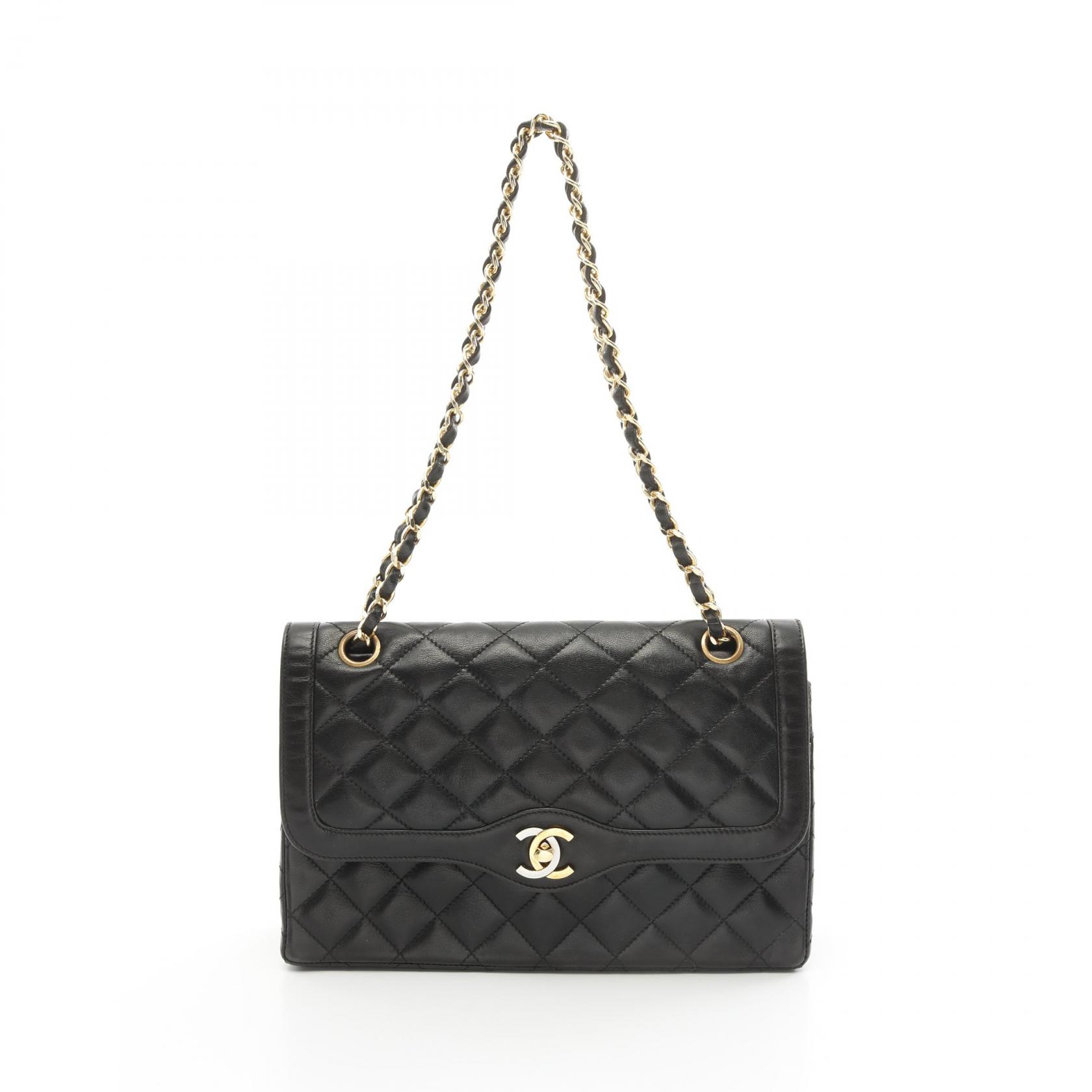 楽天市場】シャネル CHANEL マトラッセ Wフラップ ショルダーバッグ 