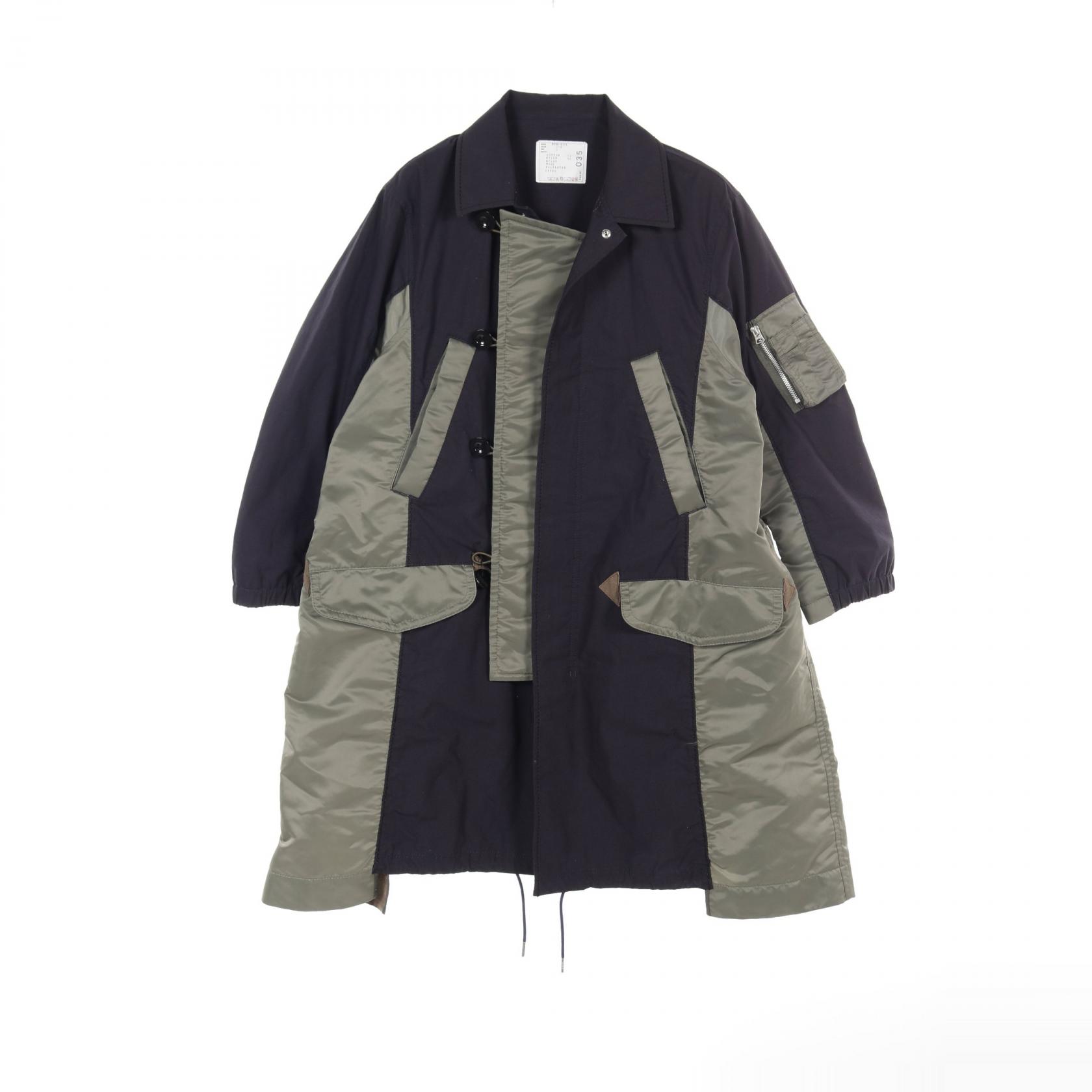 sacai サカイ　ボア　ミリタリー　MA-1　ドッキング　モッズコート sacai - sacai / サカイ | デニム ドッキング モッズコート | 1