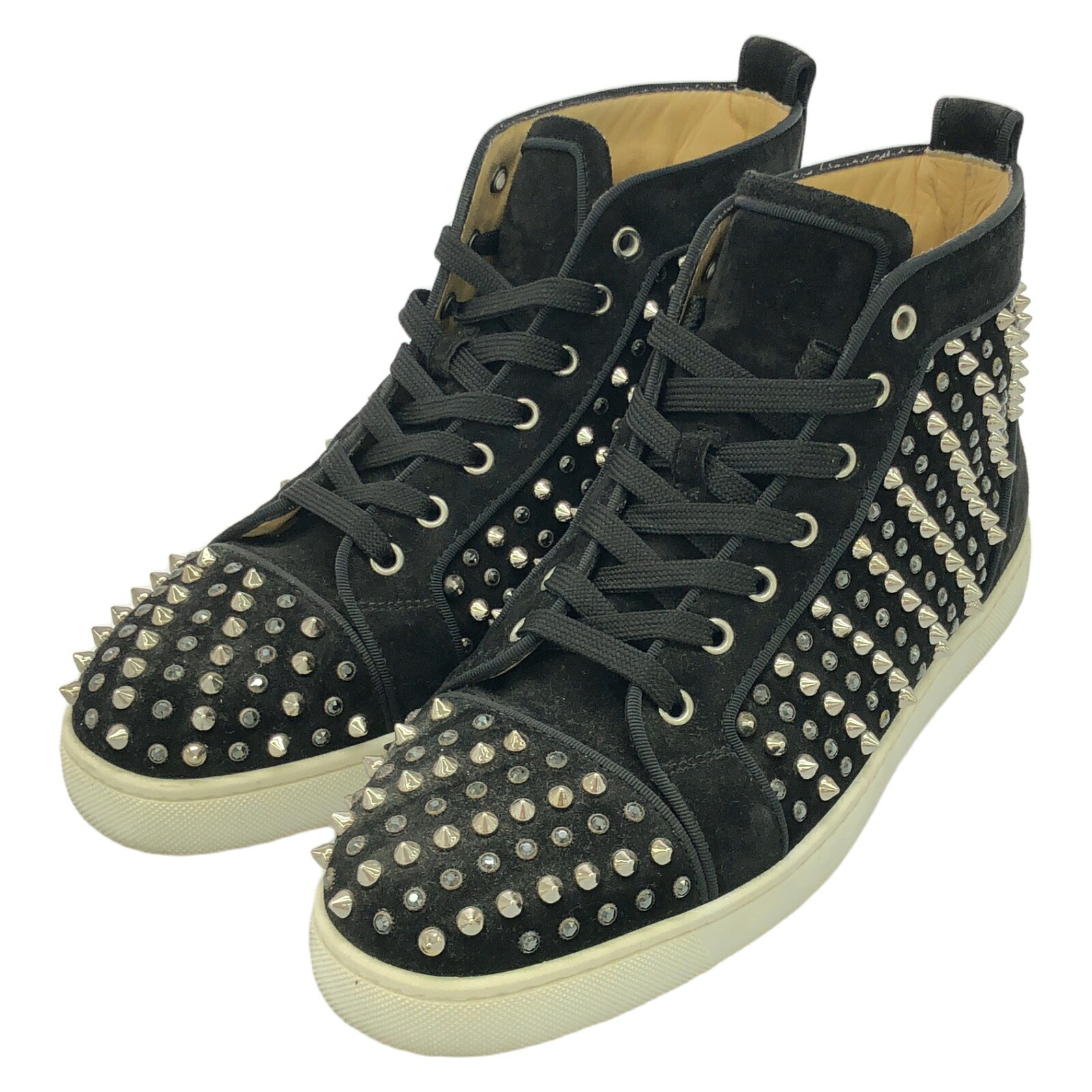 Christian Louboutin   ハイカット　スニーカー　ブラック Christian Louboutin 良品 クリスチャンルブタン ルイス レザー