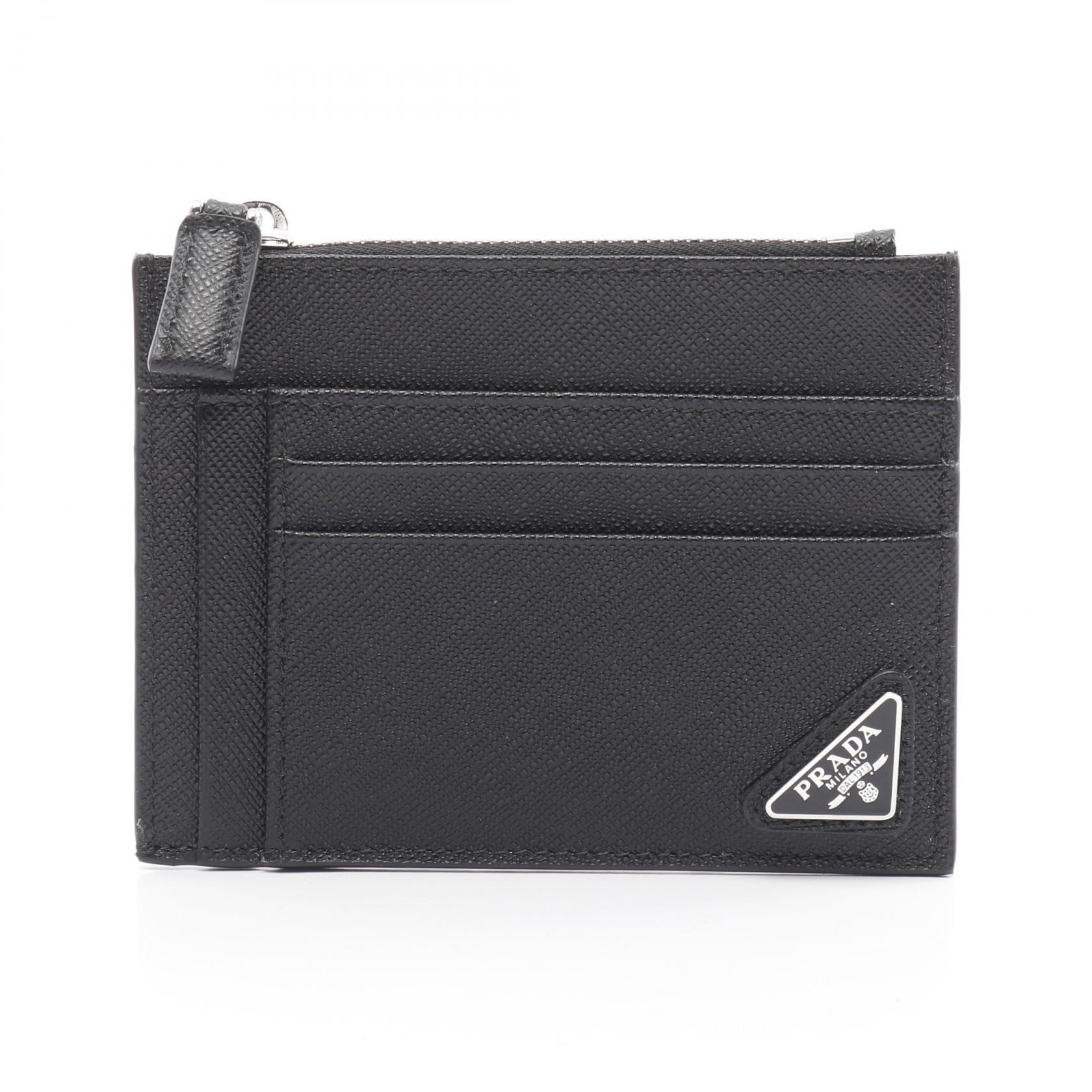 PRADA プラダ サフィアーノレザー ケース 黒 NERO 小銭入れ プラダ コインケース【小銭入れ】 財布 メンズ サフィアーノ ピコロー