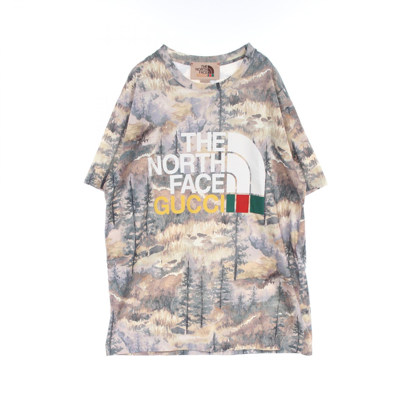 THE NORTH FACE × GUCCI Tシャツ クリーム色 100% Authentic The North Face x GUCCI Oversized T-Shirt Size: L