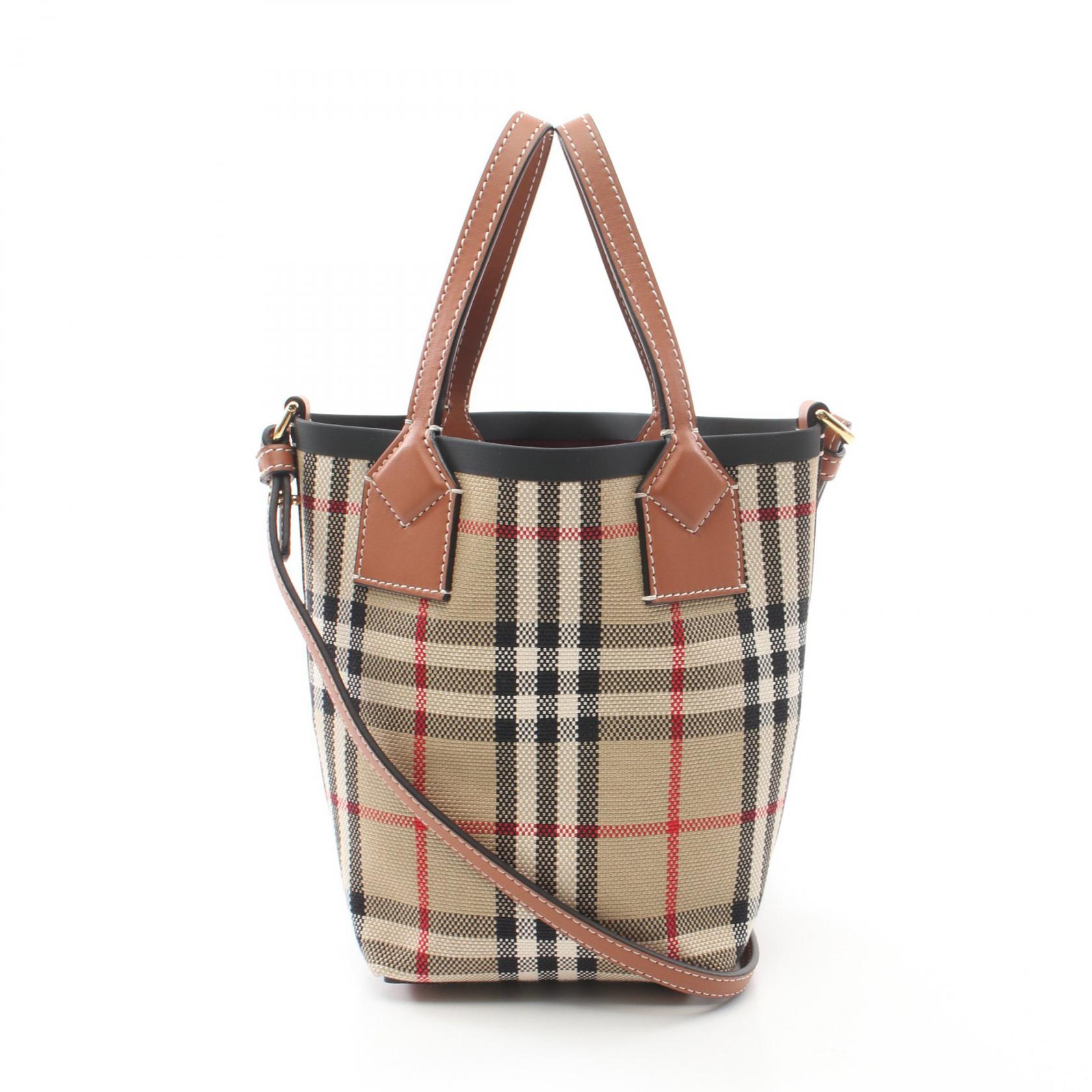 BURBERRY バーバリーロンドン トートバッグ ノバチェック イタリア製！ BURBERRY LONDON バーバリー ノバチェック柄 トートバッグ
