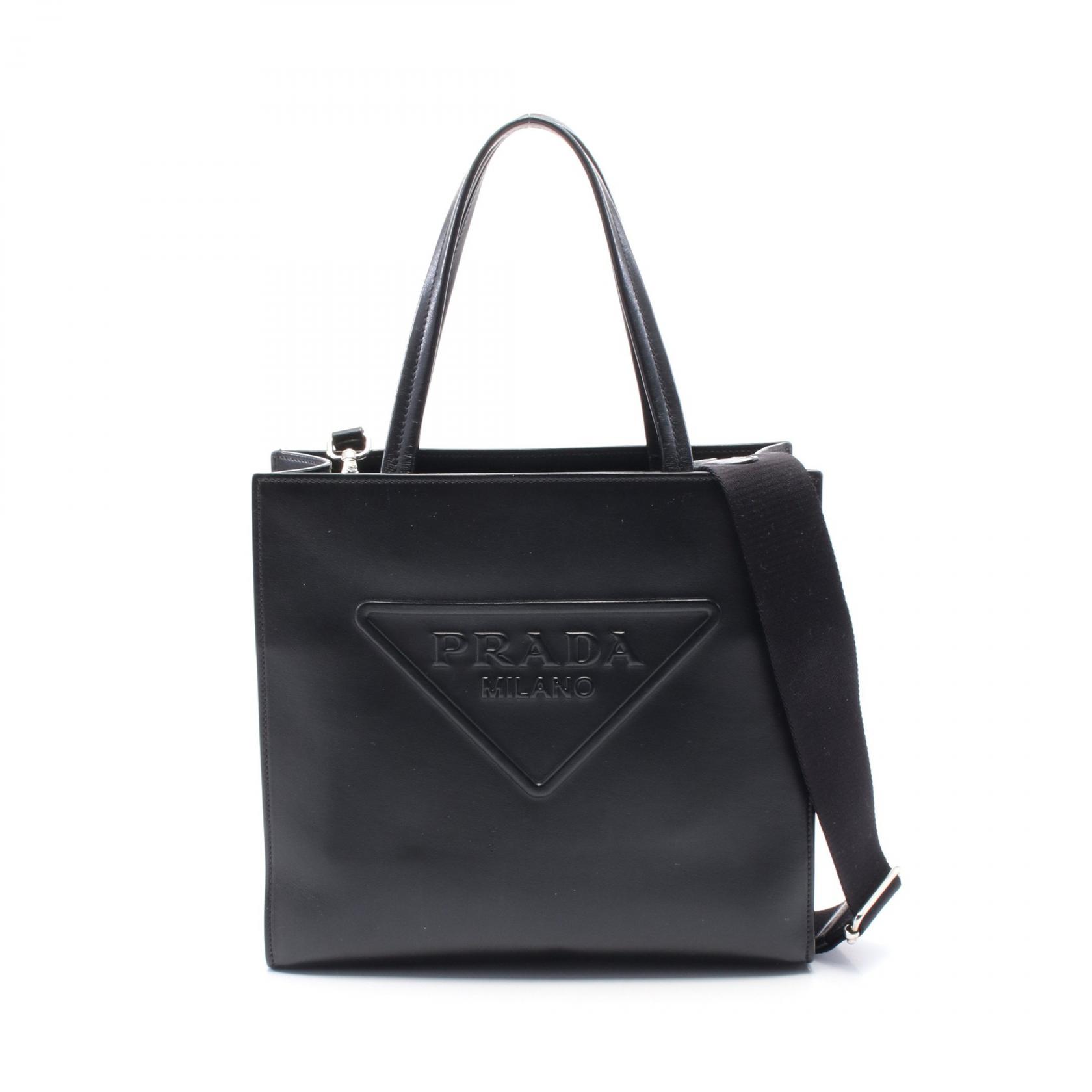 楽天市場】【美品】プラダ 【PRADA】スカルモチーフ レザー トート