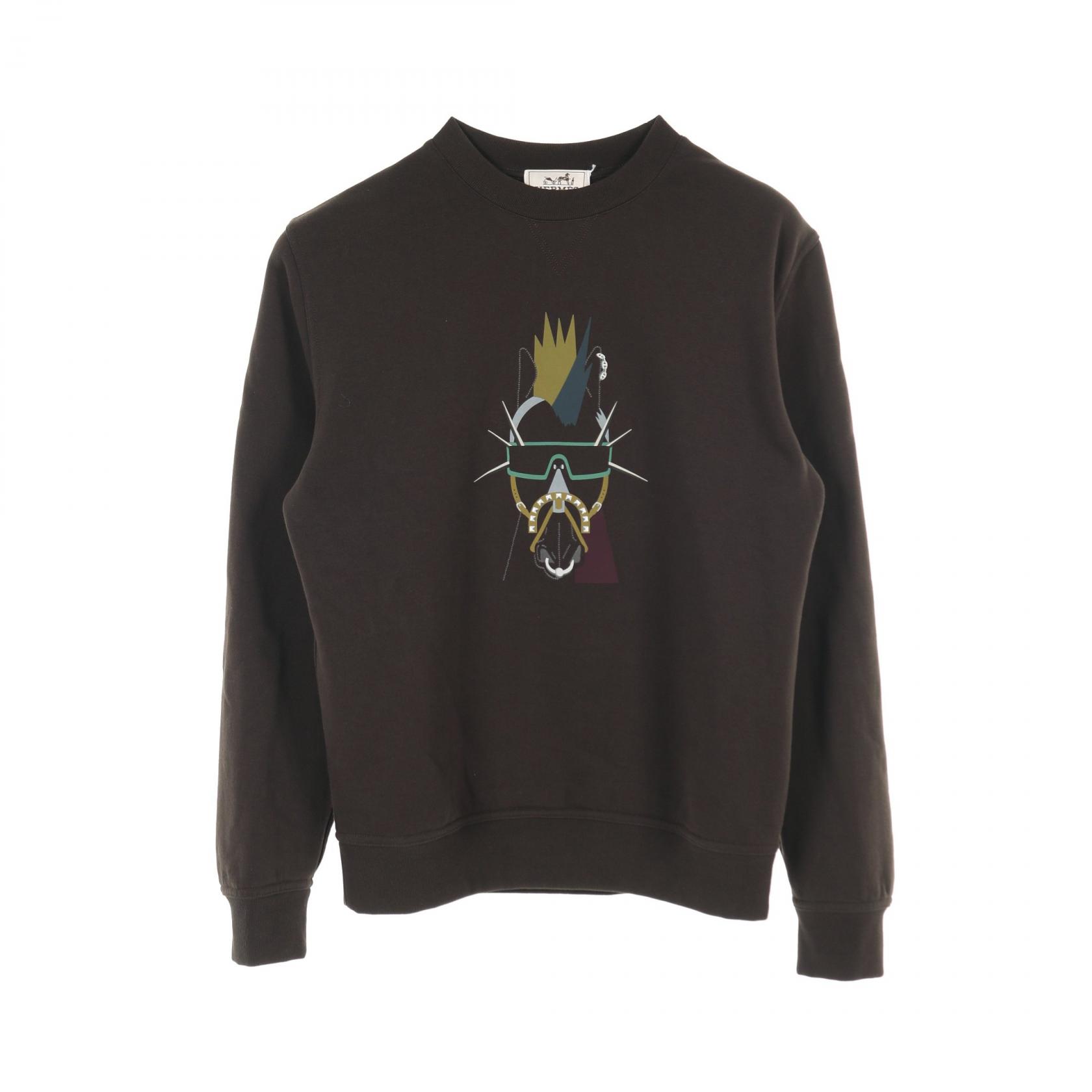 エルメス HERMES Punk'H スウェット 衣料品 トップス コットン グリーン系 【中古】