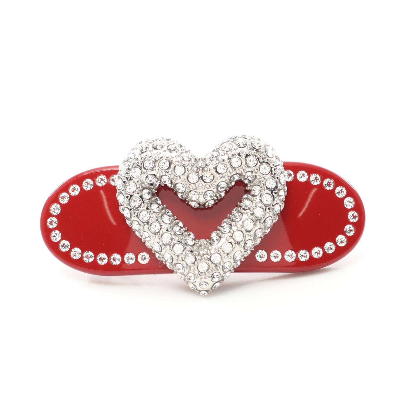 ロジェ ヴィヴィエ Roger Vivier アクセサリー ステンレススチール ラインストーン レッド系 / シルバー系 / クリア系 REWAC680100AGKR021 【中古】