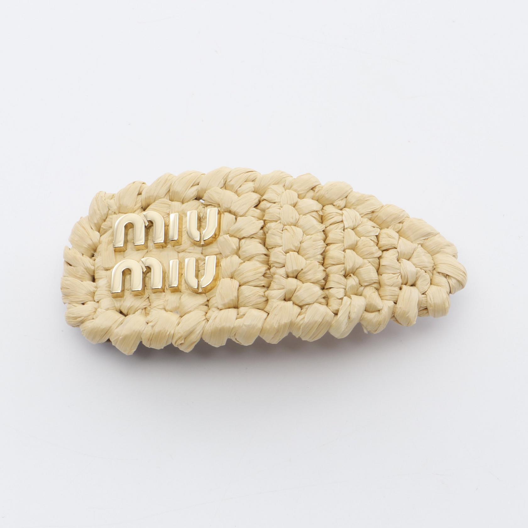 ミュウミュウ　新品正規品　レザー☓スエード☓シアリング　ヘアークリップセット 2025年最新】miumiuヘアークリップの人気アイテム - メルカリ