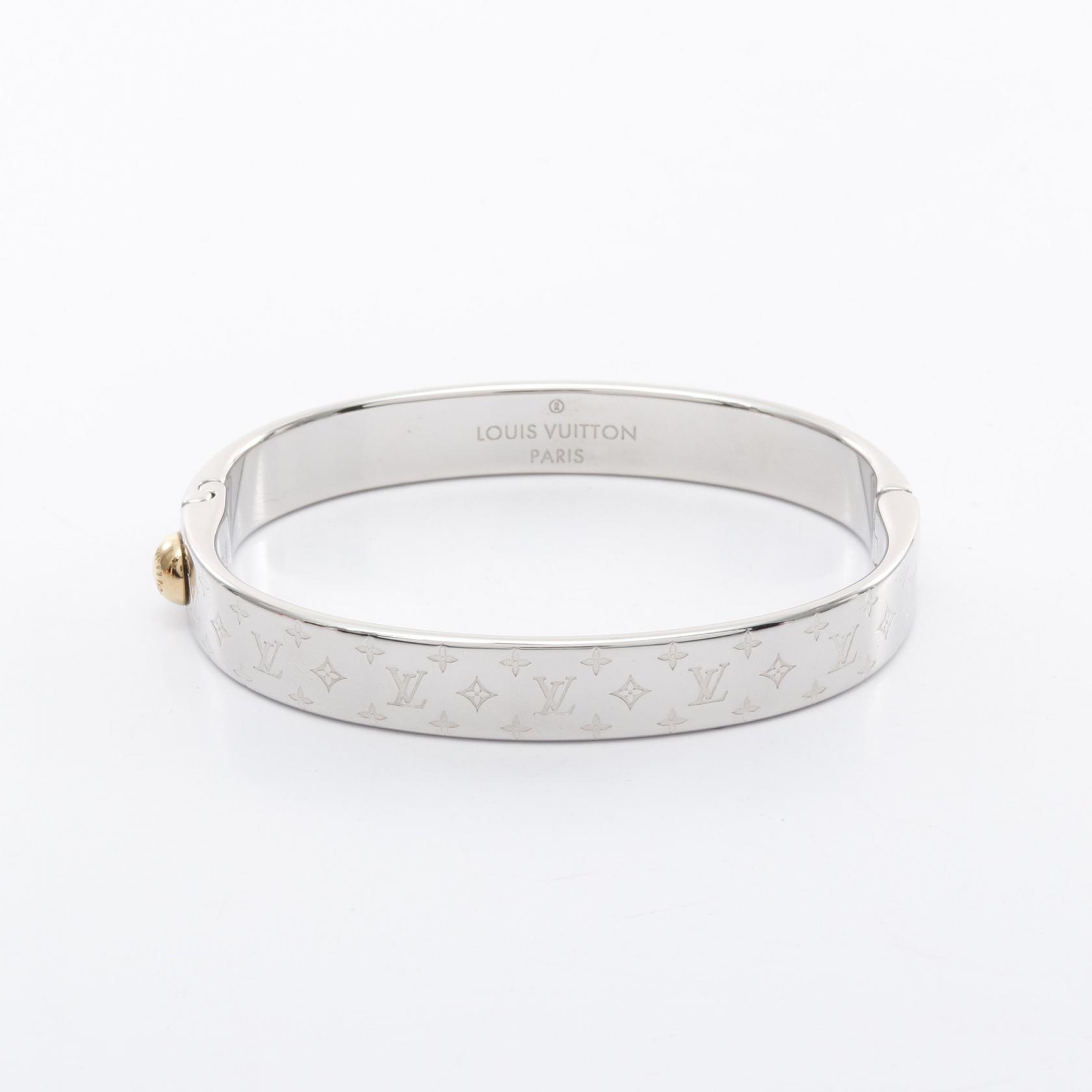 【極美品】Louis Vuitton ルイ•ヴィトン　バングル　アクセサリー 極美品きれい】LOUIS VUITTON ルイヴィトン ブラスレ ロゴマニア