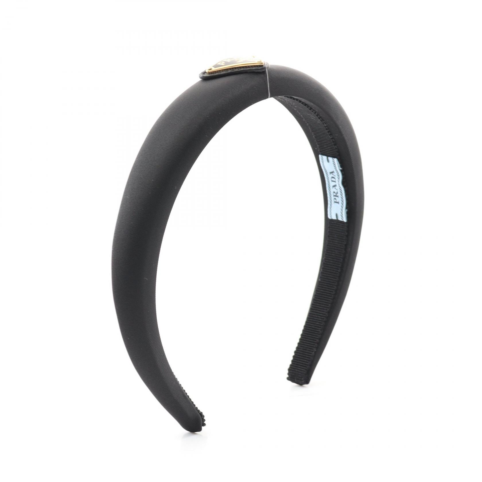 PRADA ナイロン カチューシャ ヘアアクセサリー　ヘアバンド 楽天市場】PRADA プラダ トライアングルロゴ ヘアアクセサリー