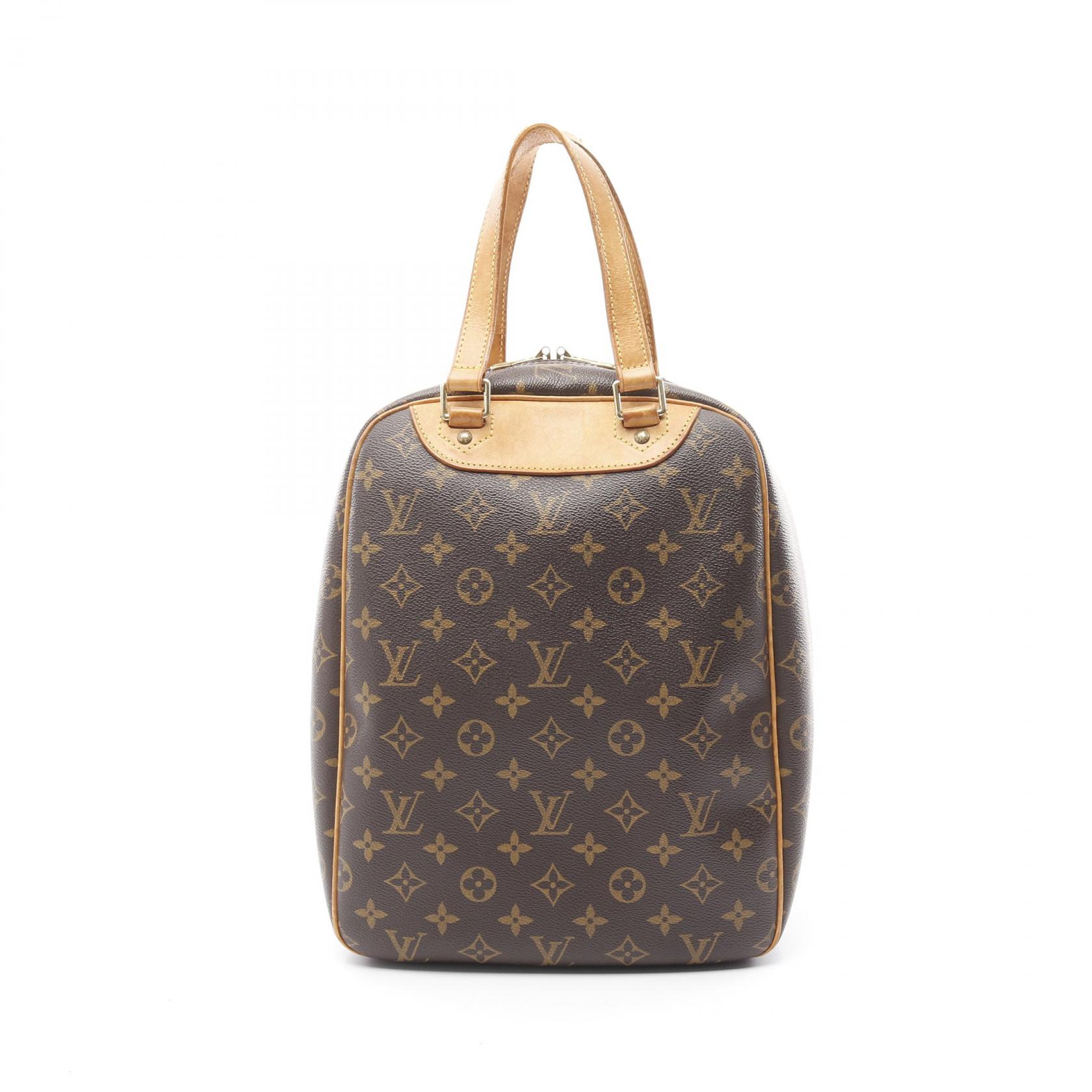 【20%OFFクーポン対象 4/4 20時-4/10 23:59】ルイ・ヴィトン LOUIS VUITTON エクスキュルシオン ハンドバッグ バッグ PVCコーティングキャンバス レザー モノグラム ブラウン系 M41450 【中古】