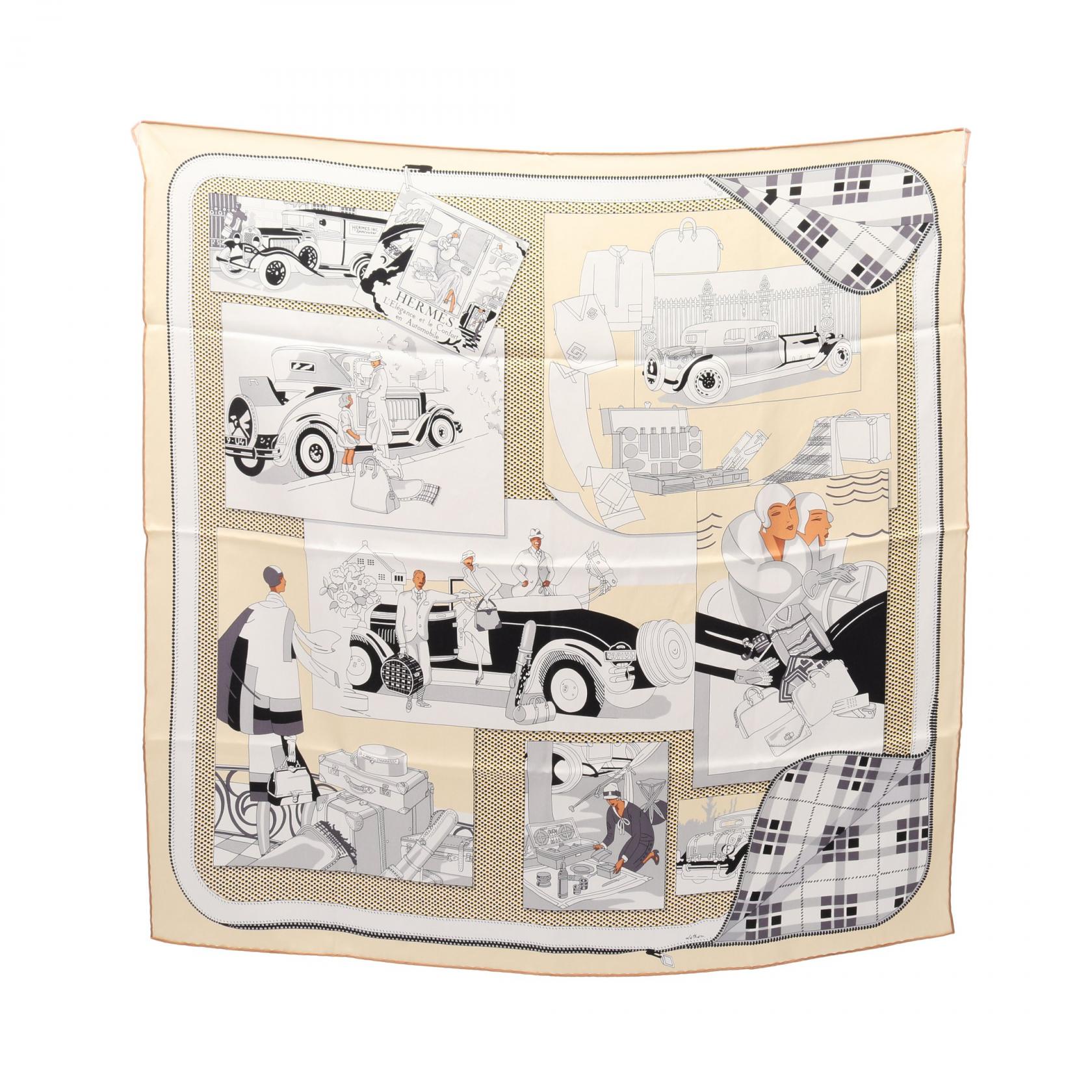 楽天市場】HERMES エルメス カレ70 Balade en Berline Bandana