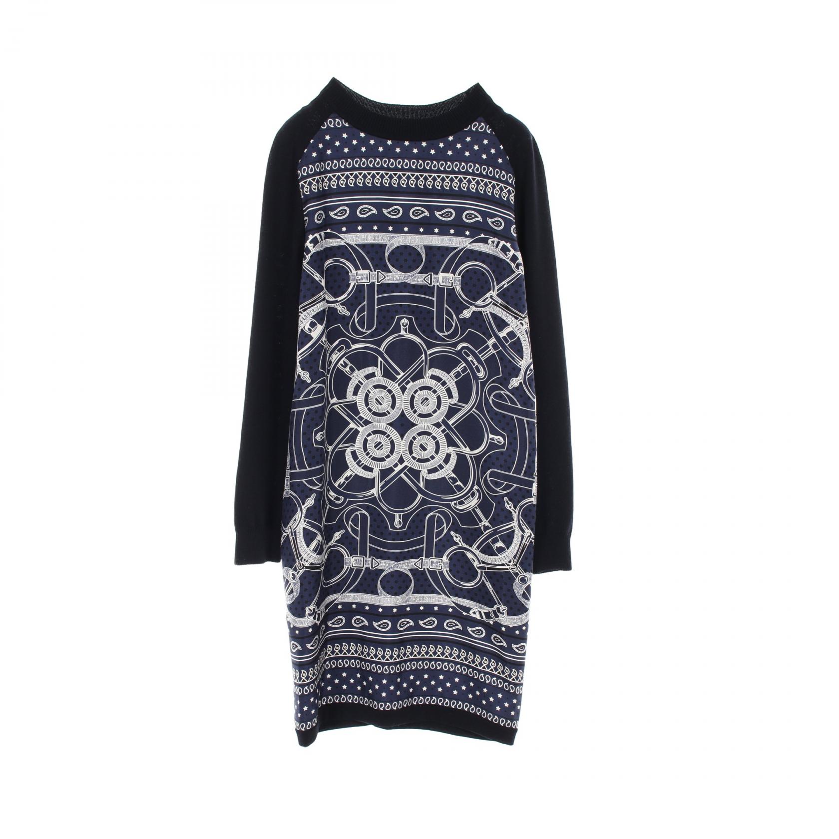 楽天市場】【エルメス】Hermes 21SS ボウタイ シルク ワンピース